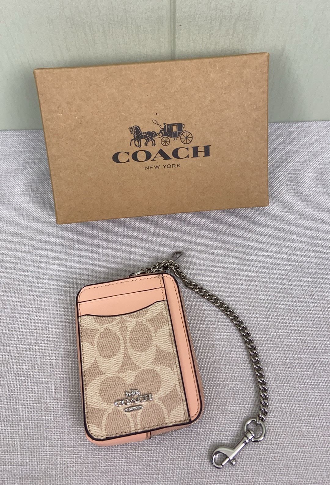 Coach chain small card case