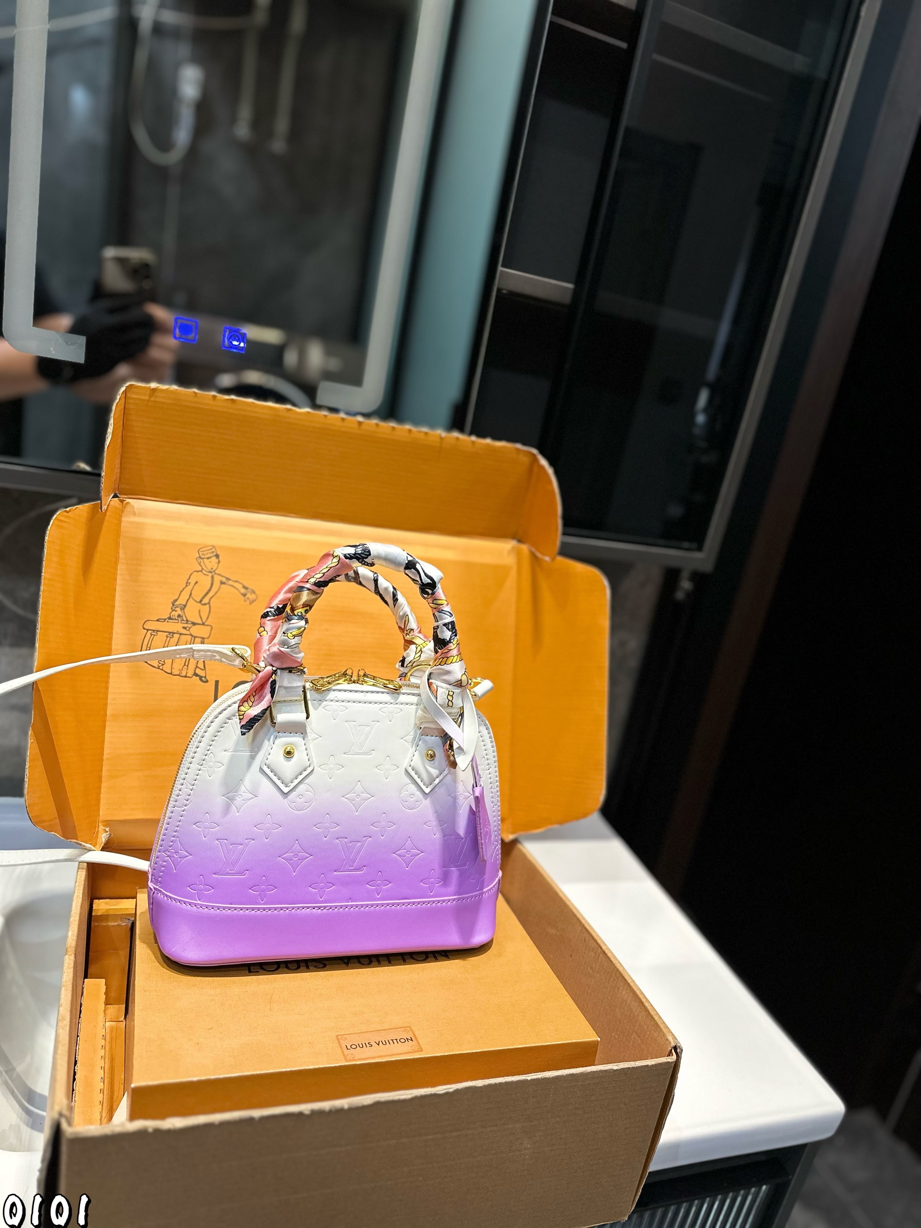 LV colorful shell bag