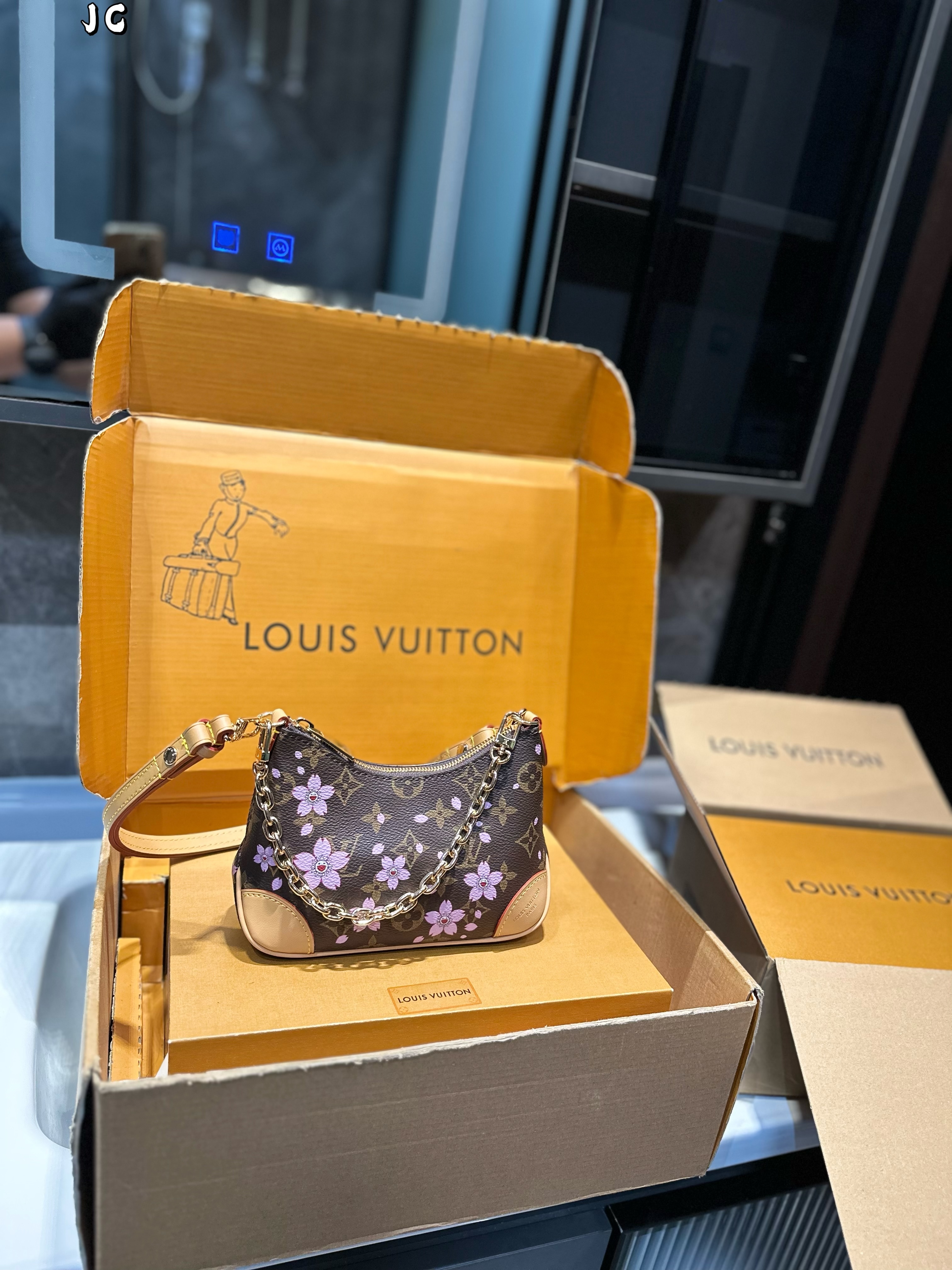 LV Boulogne Nano mini horn bag