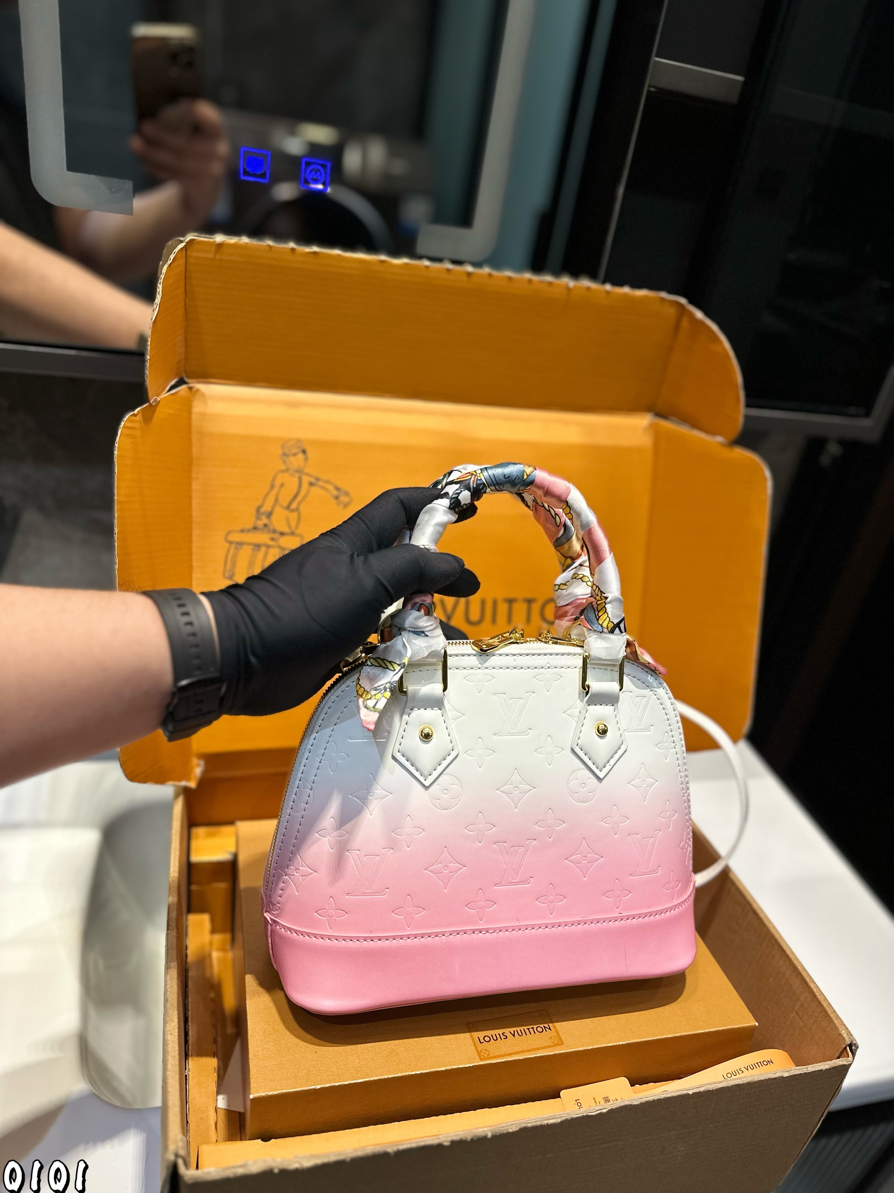 LV colorful shell bag