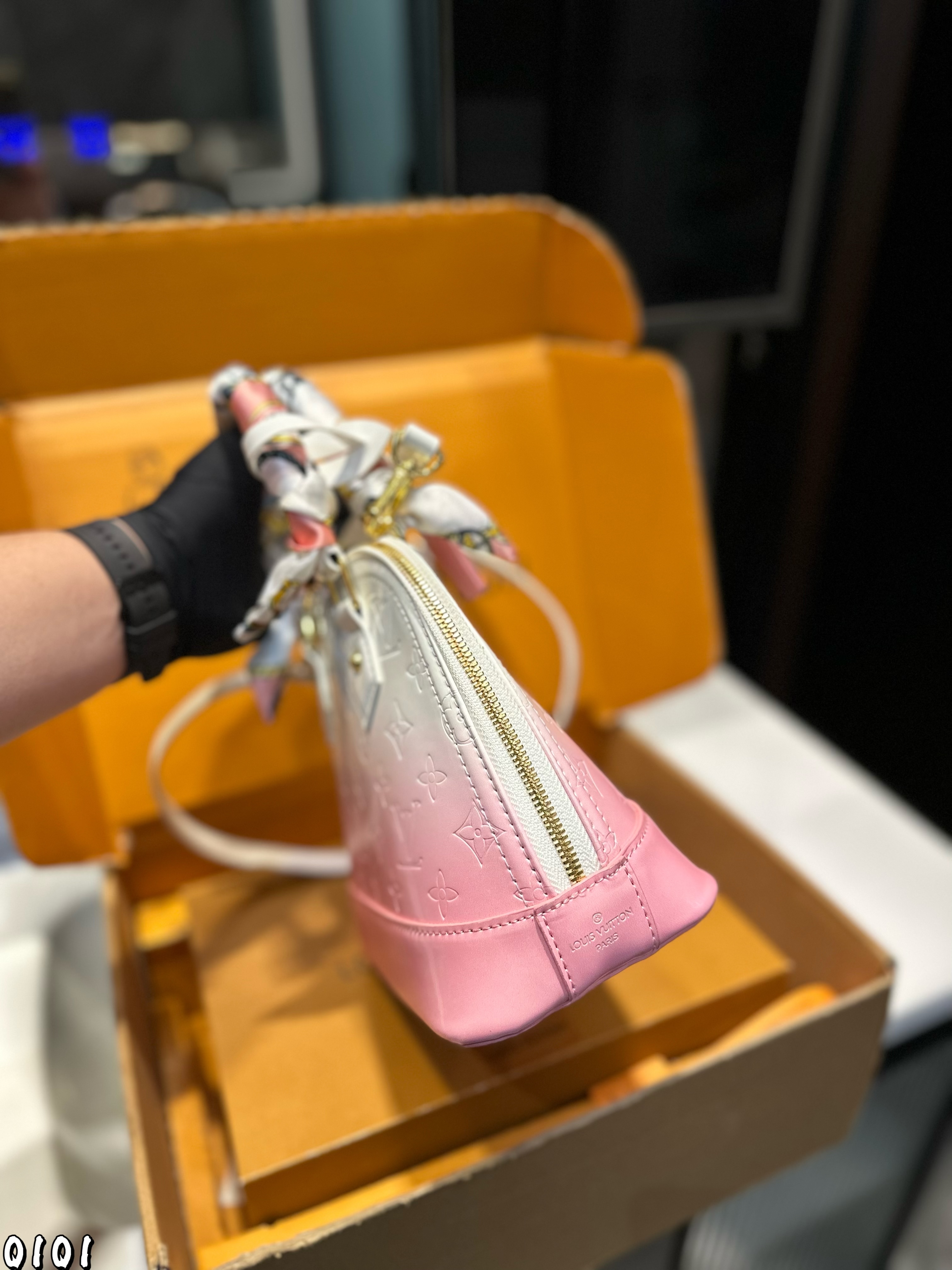 LV colorful shell bag