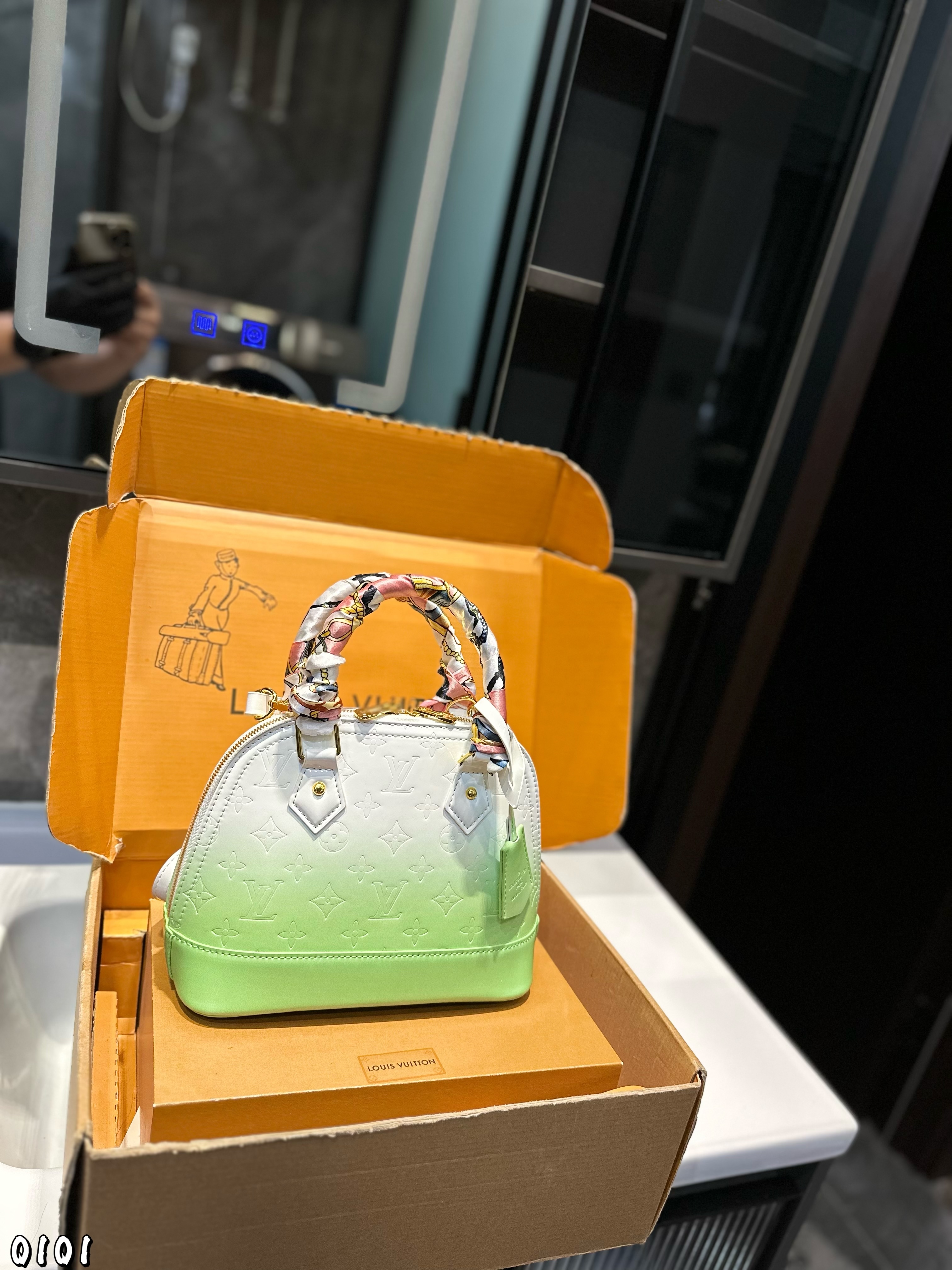 LV colorful shell bag