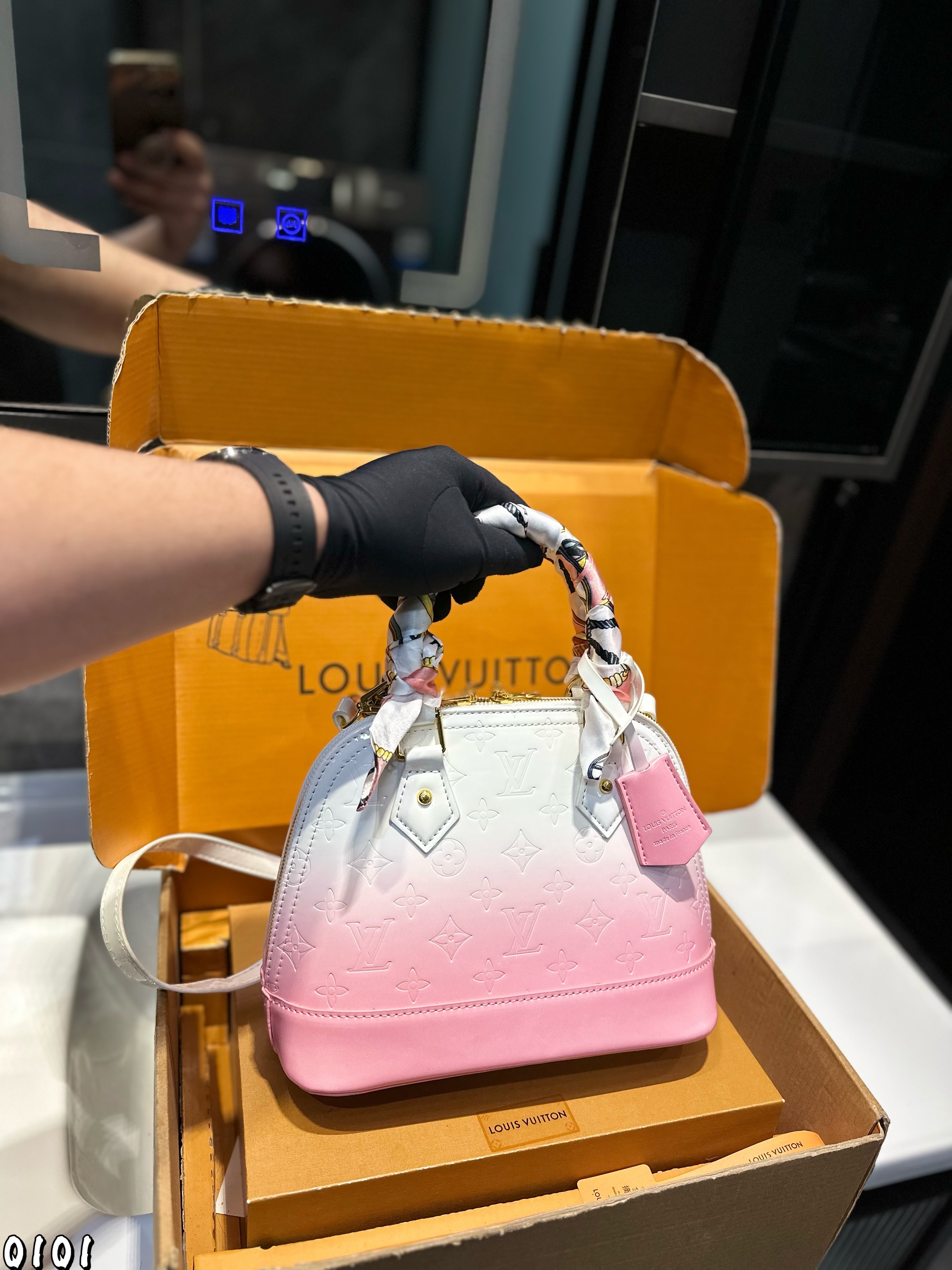 LV colorful shell bag