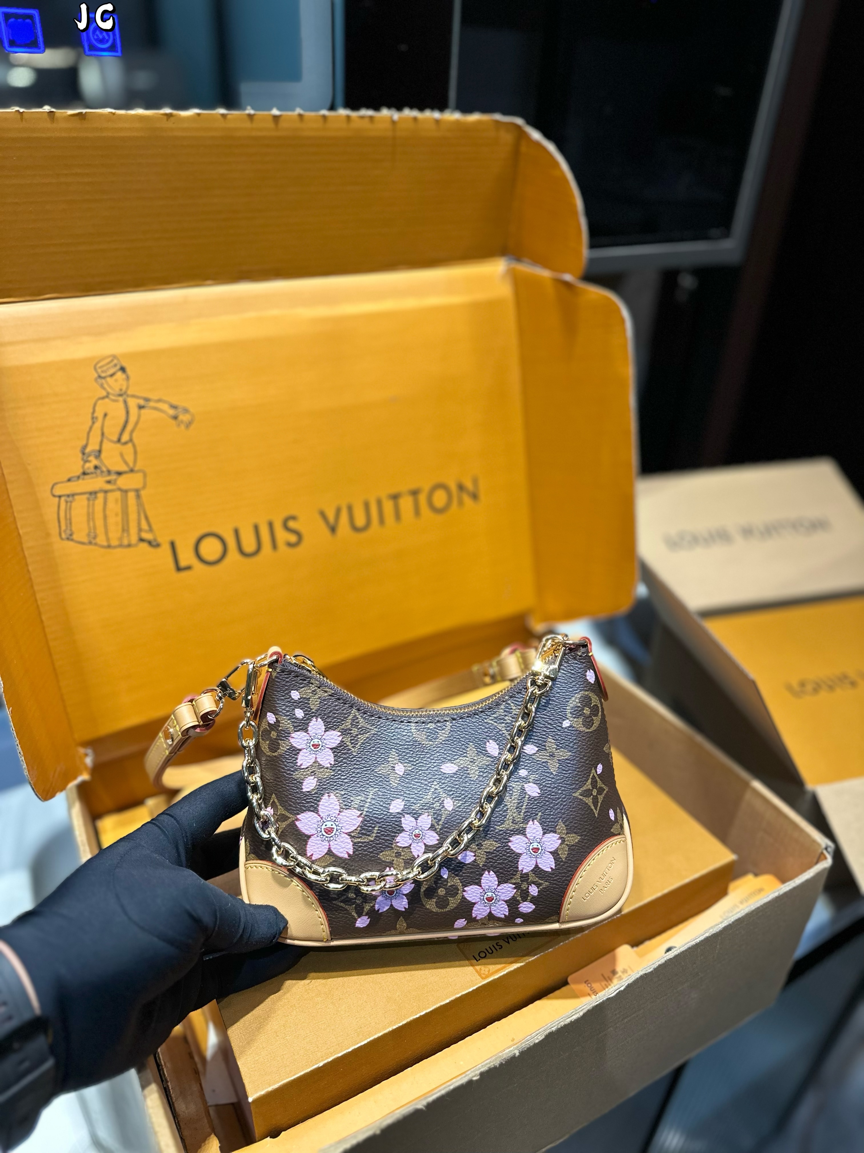 LV Boulogne Nano mini horn bag