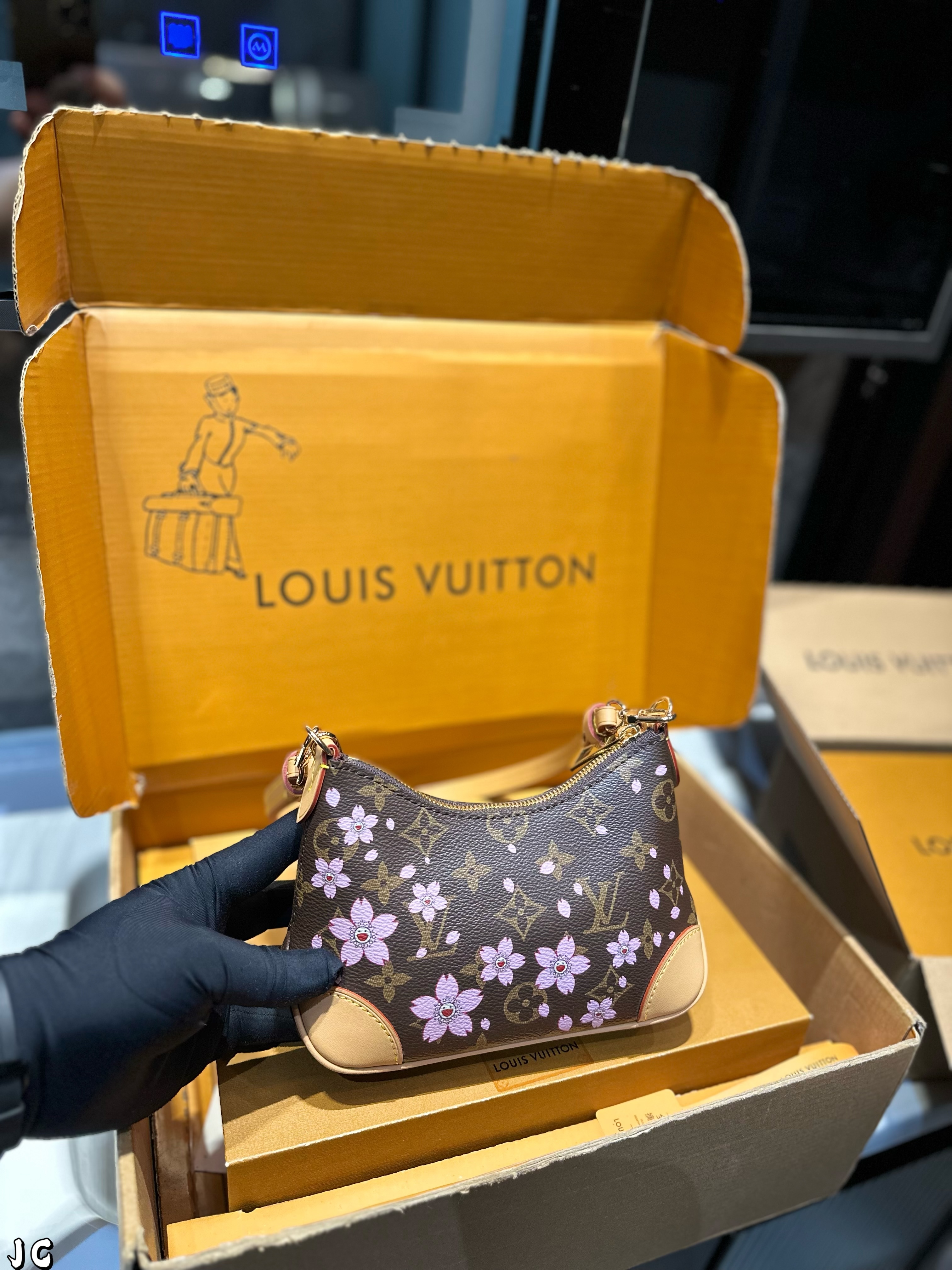 LV Boulogne Nano mini horn bag