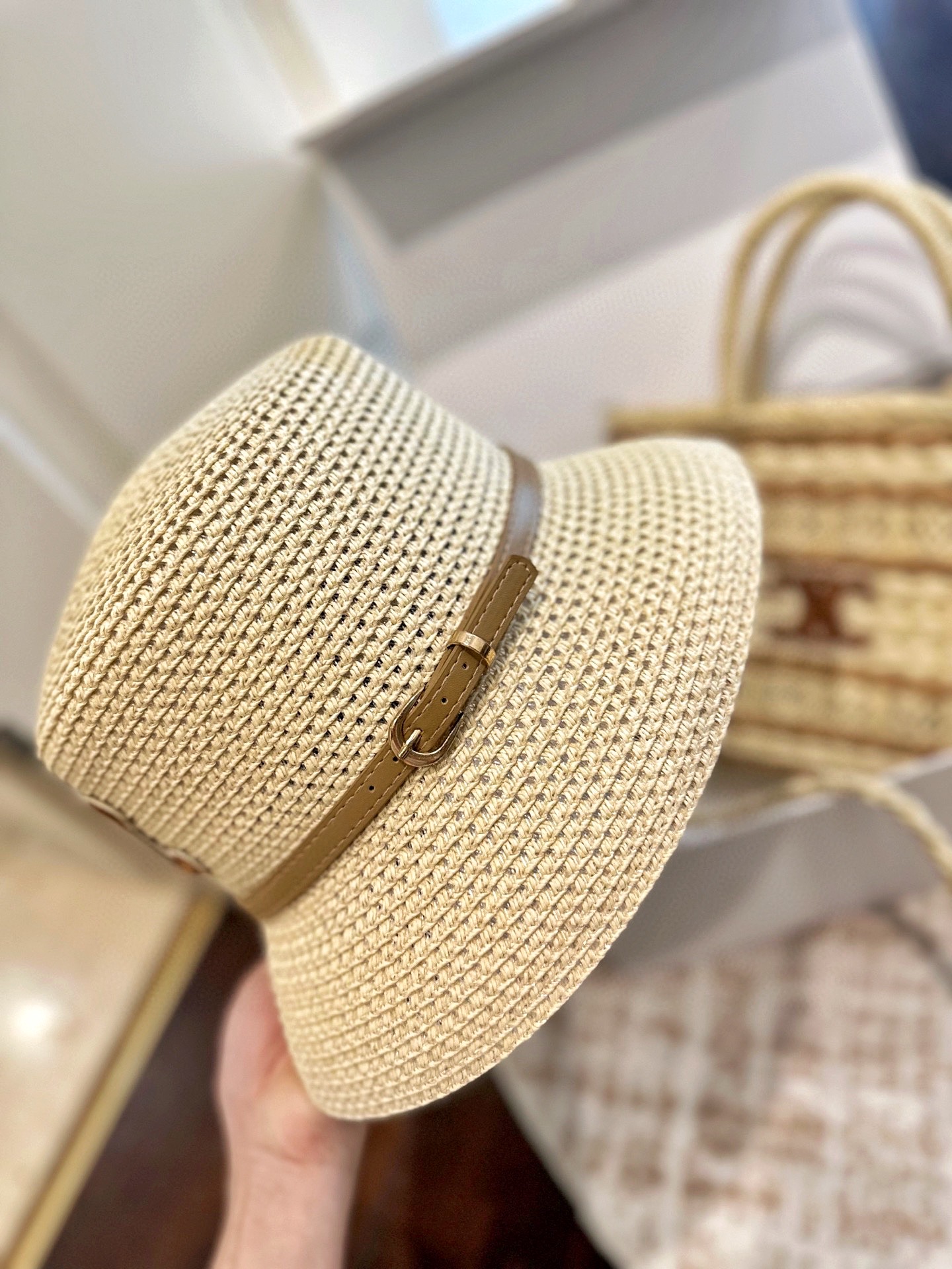 Celine straw woven bags and hats