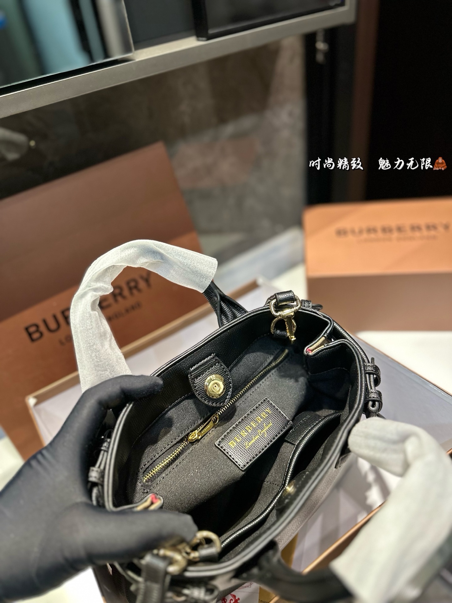 burberry shopping bag
