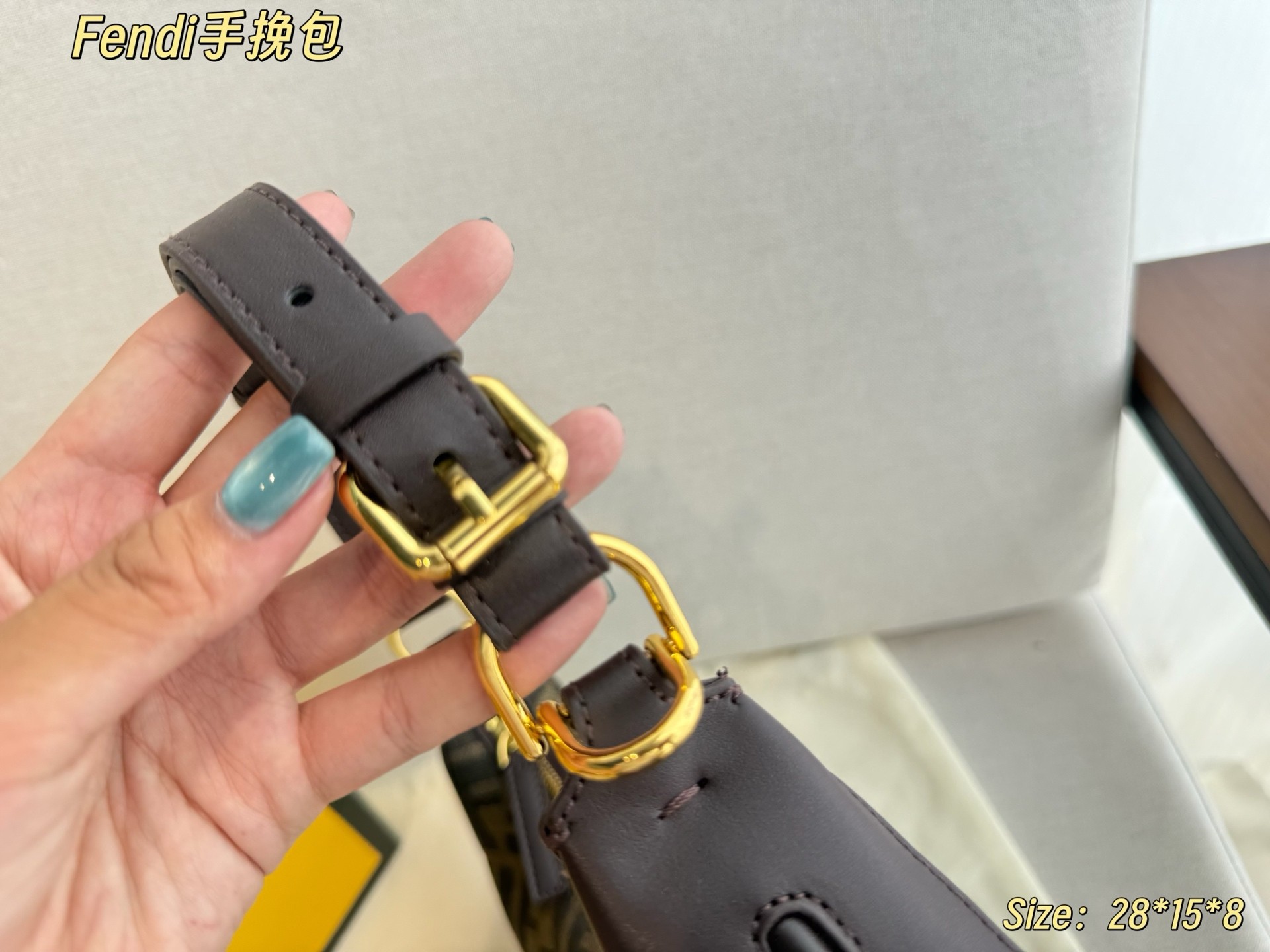 Fendi half-moon underarm bag