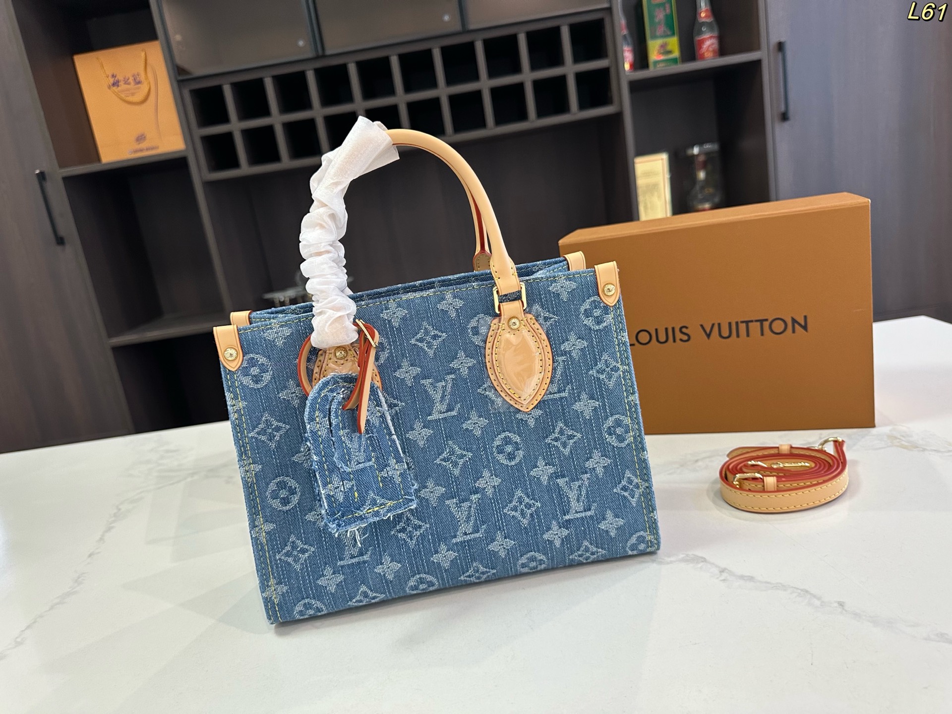 LV onthego tote bag cowboy