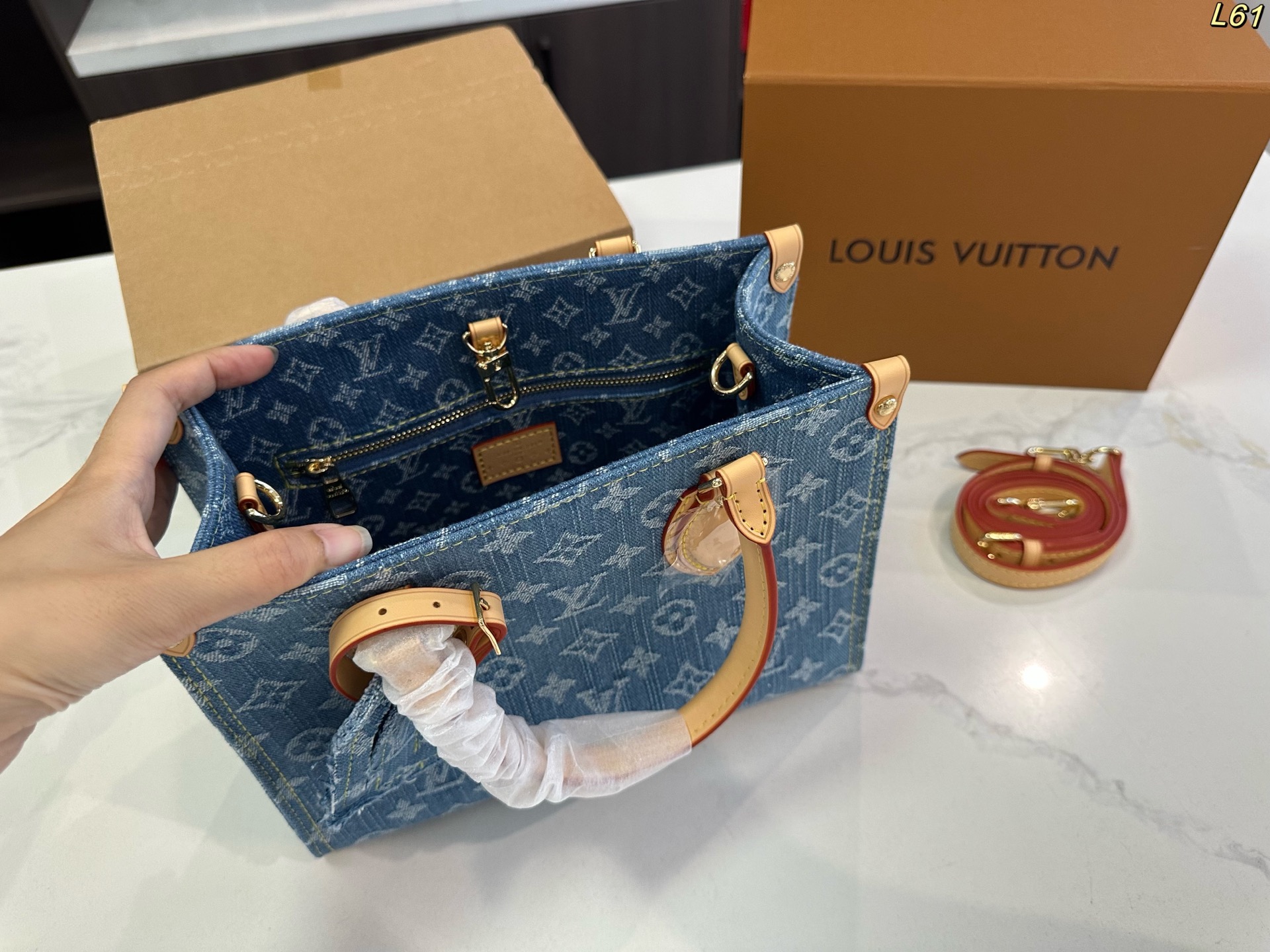 LV onthego tote bag cowboy