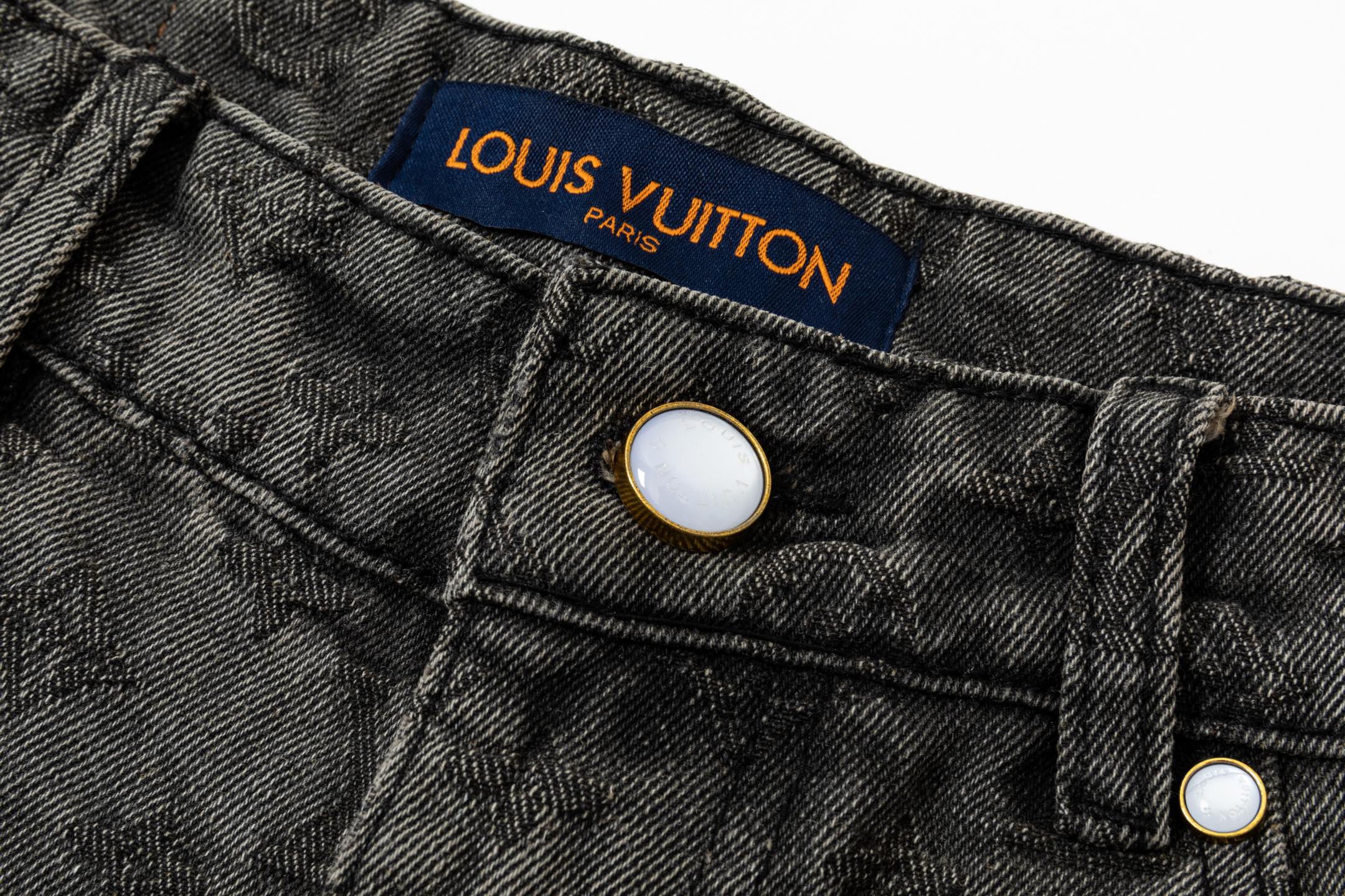 LV Louis Vuitton 25SS denim shorts pants
