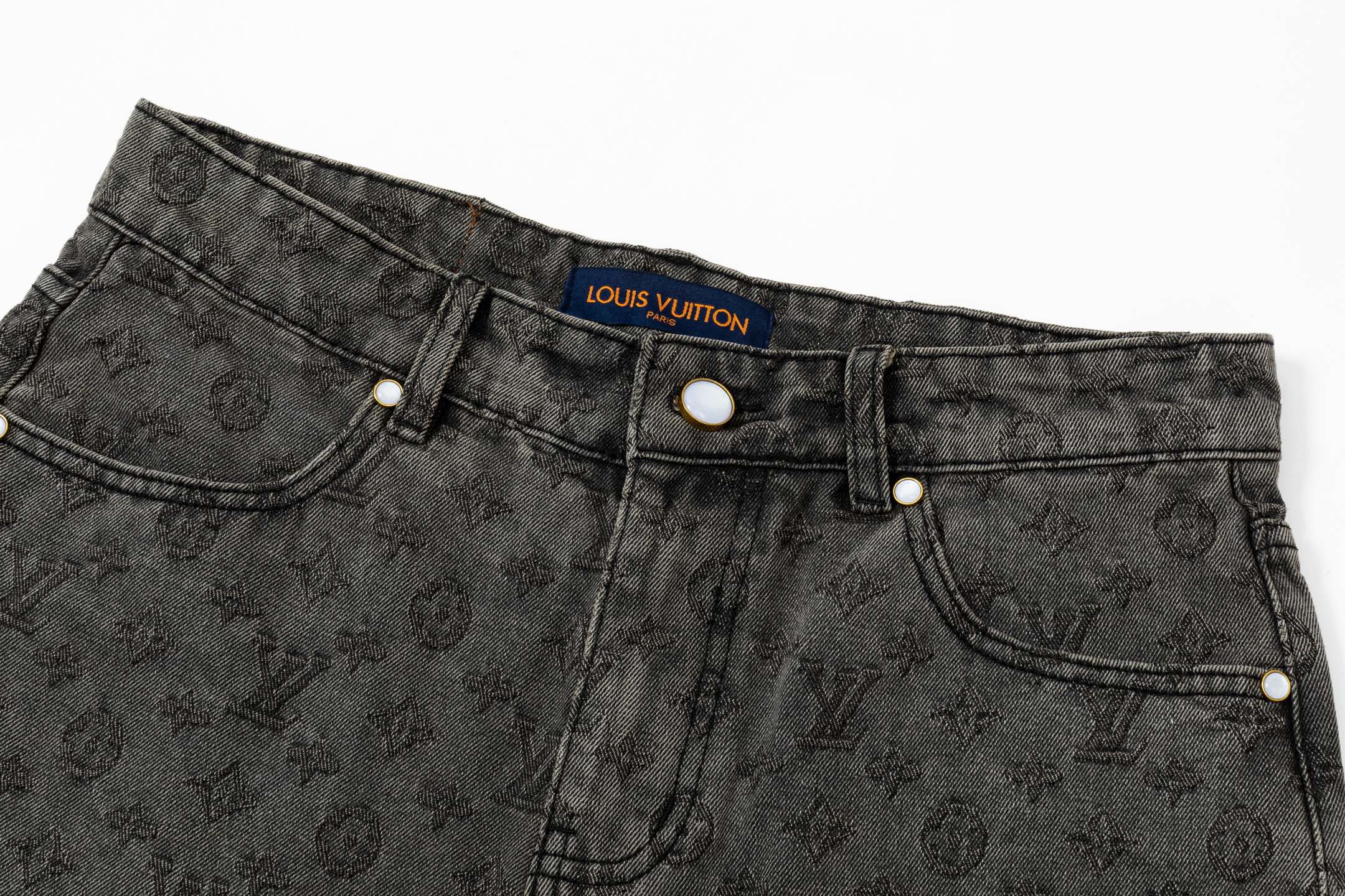 LV Louis Vuitton 25SS denim shorts pants