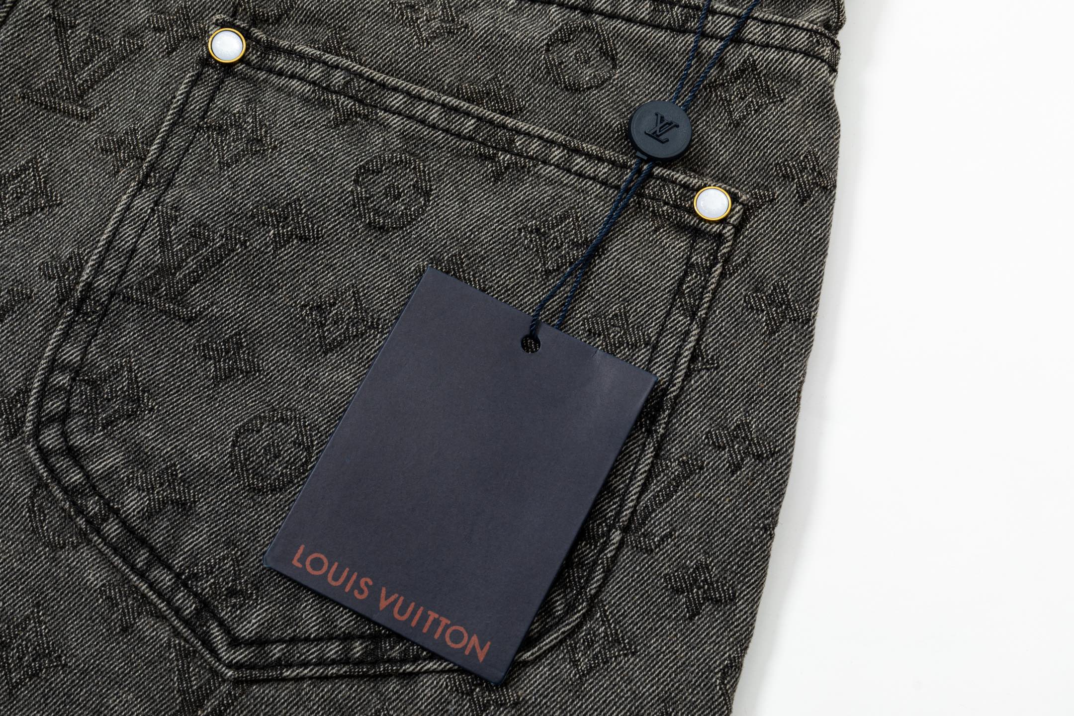 LV Louis Vuitton 25SS denim shorts pants
