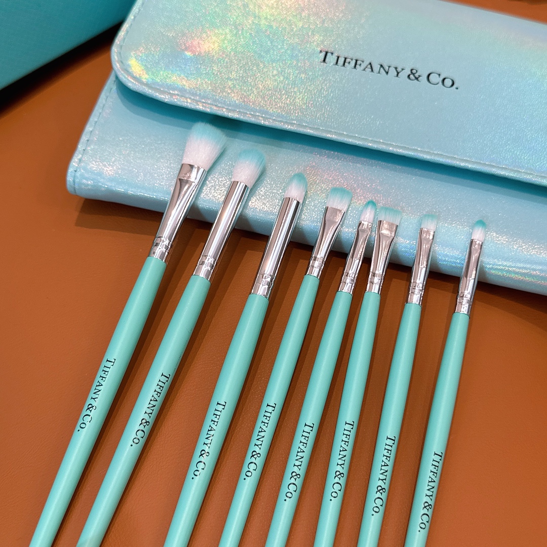 Designer Tiffany Makeup Brush Set Gift Box