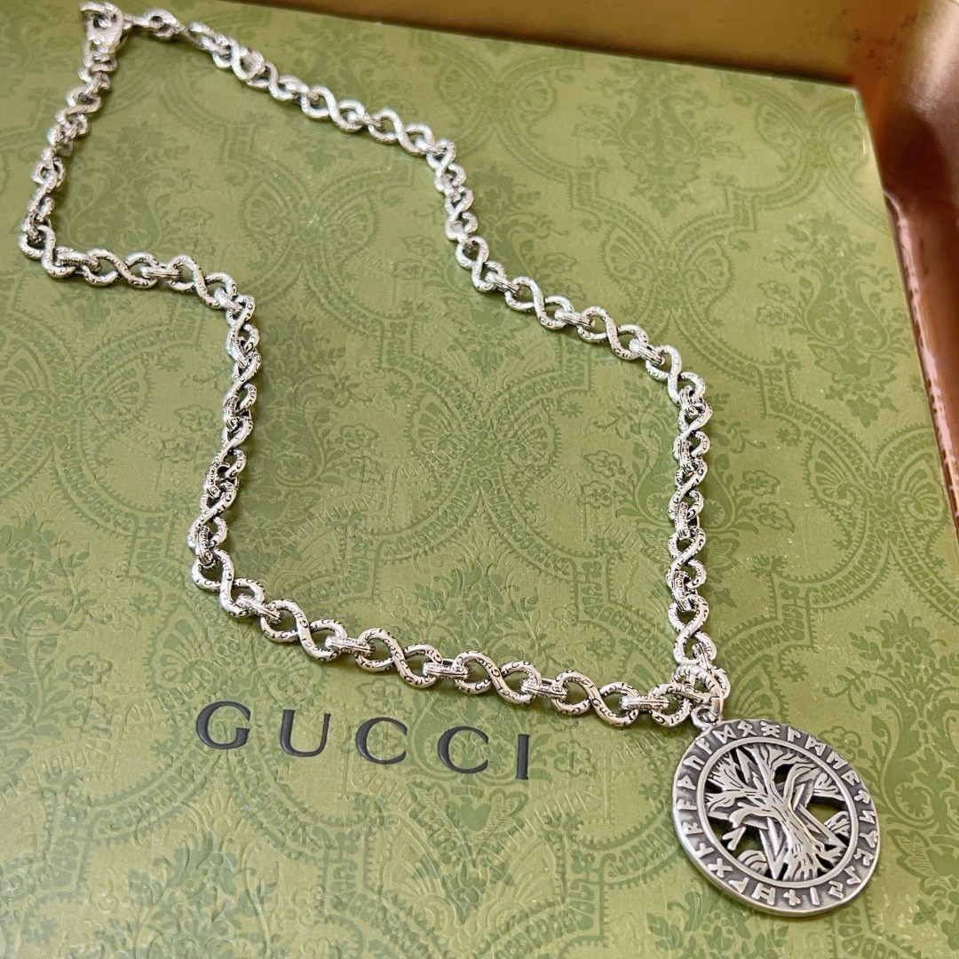 Gucci Necklace - New Chain - Celebrity-Style Anger Forest GG Necklace