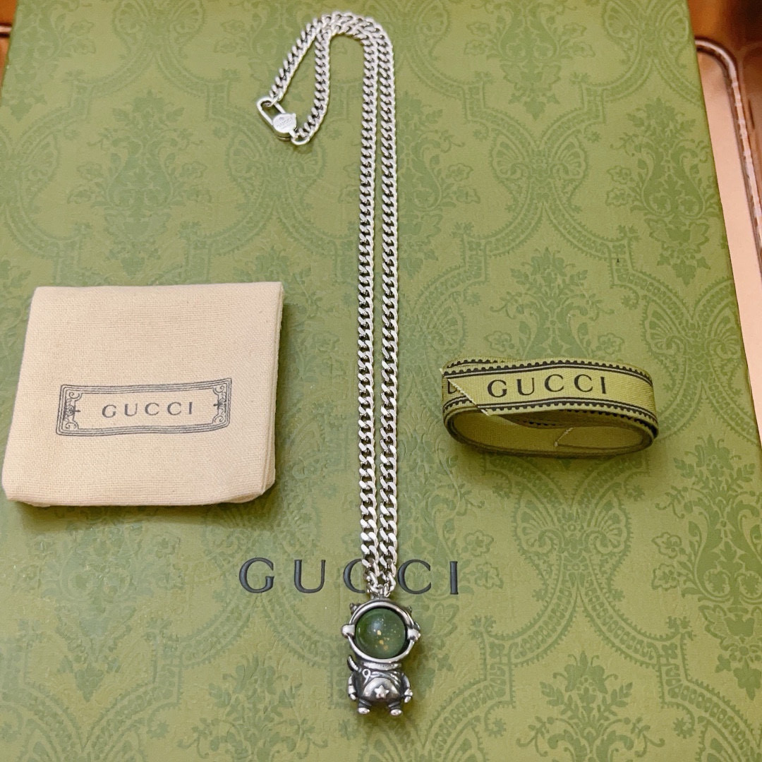 Gucci Necklace - New Chain - Celebrity-Style Anger Forest GG Necklace