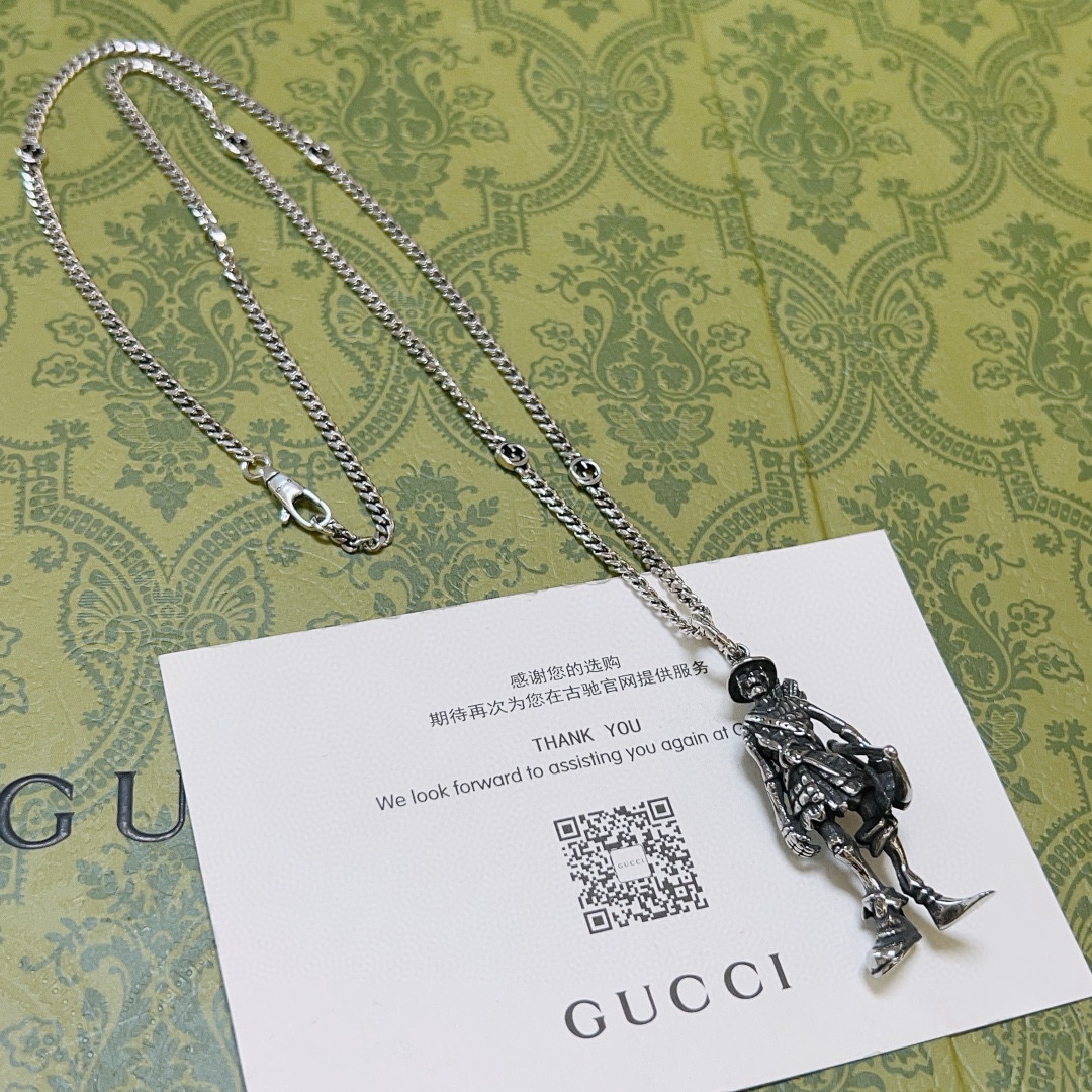 Gucci Necklace - New Chain - Celebrity-Style Anger Forest GG Necklace