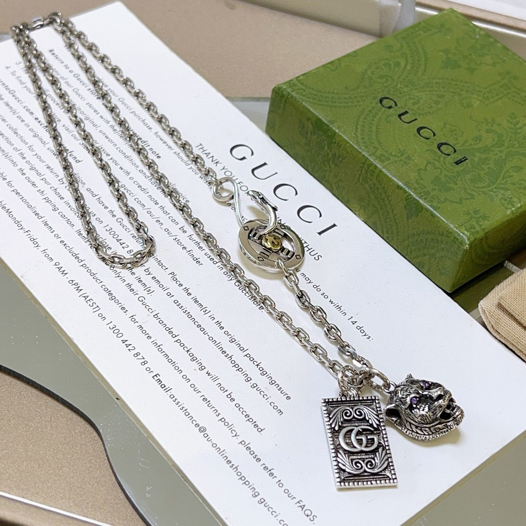 Gucci Necklace - New Chain - Celebrity-Style Anger Forest GG Necklace