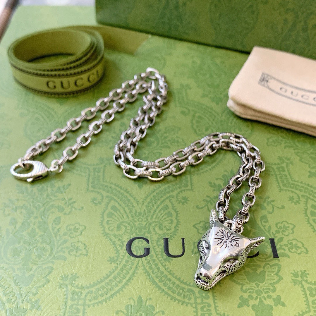 Gucci Necklace - New Chain - Celebrity-Style Anger Forest GG Necklace