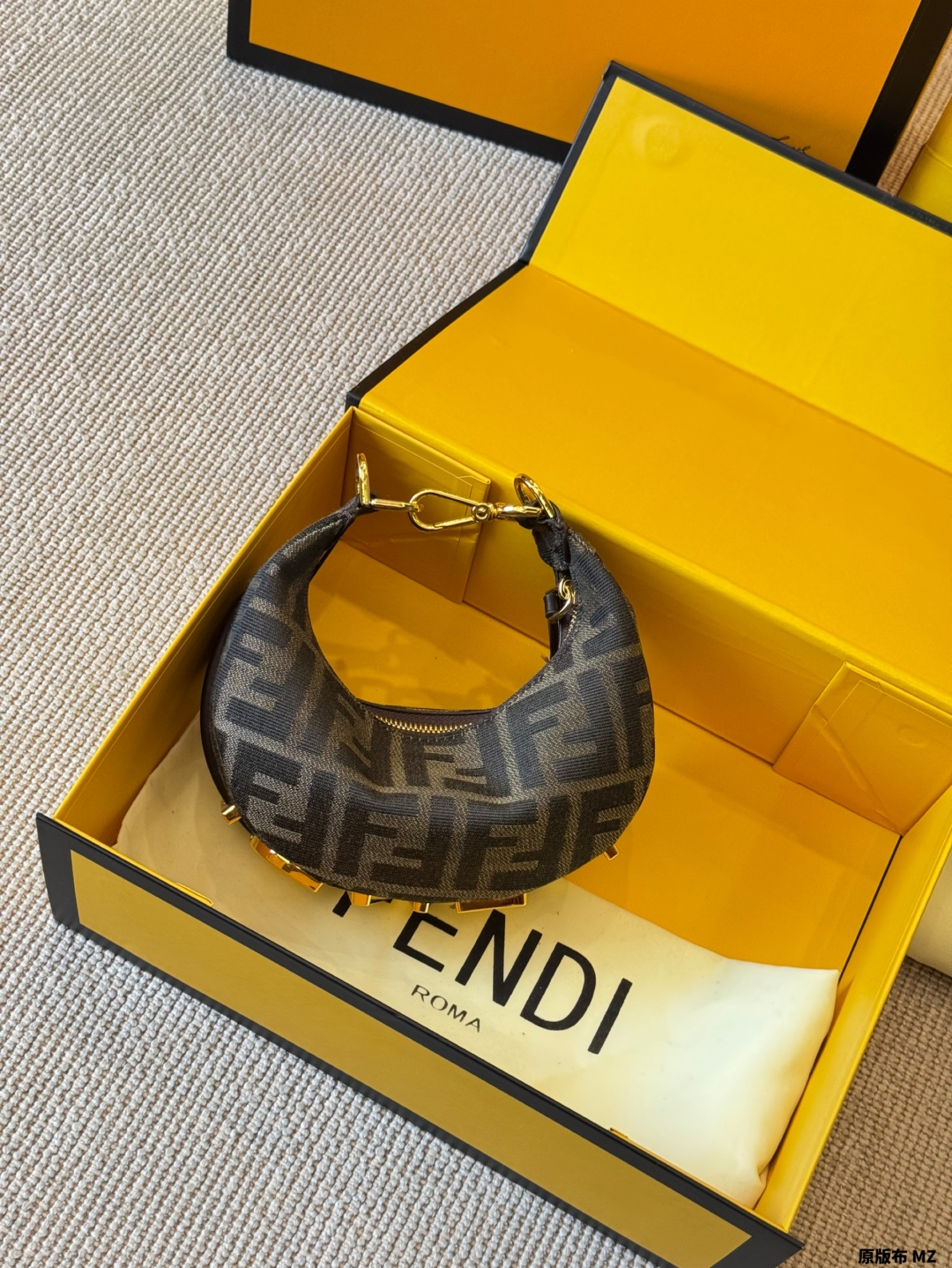 Fendi 2025 Fendigraphy Half Moon Bag