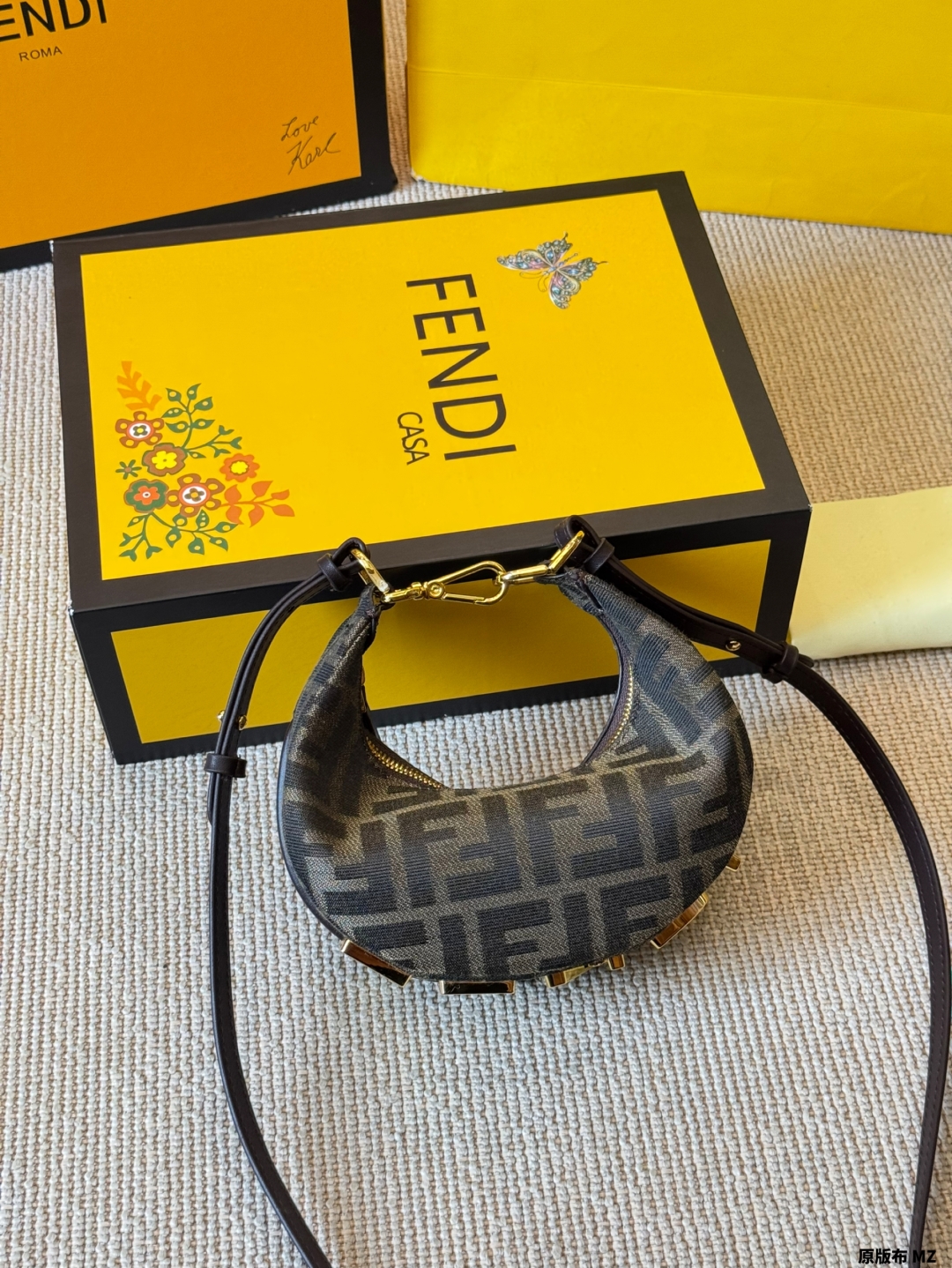Fendi 2025 Fendigraphy Half Moon Bag