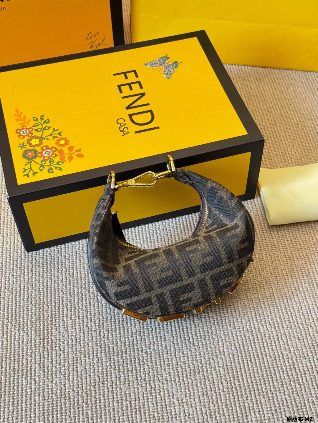 Fendi 2025 Fendigraphy Half Moon Bag