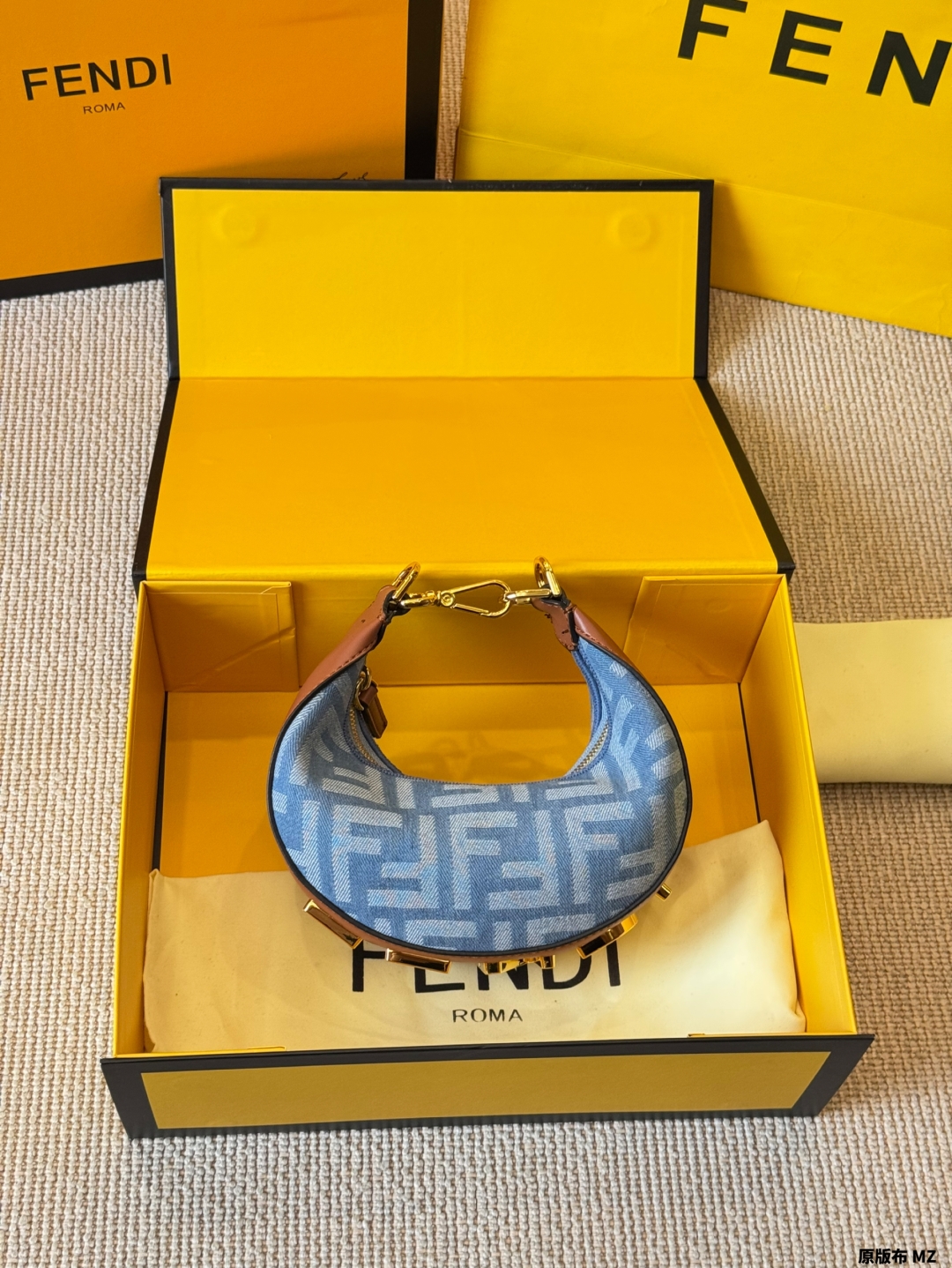 Fendi 2025 Fendigraphy Half Moon Bag