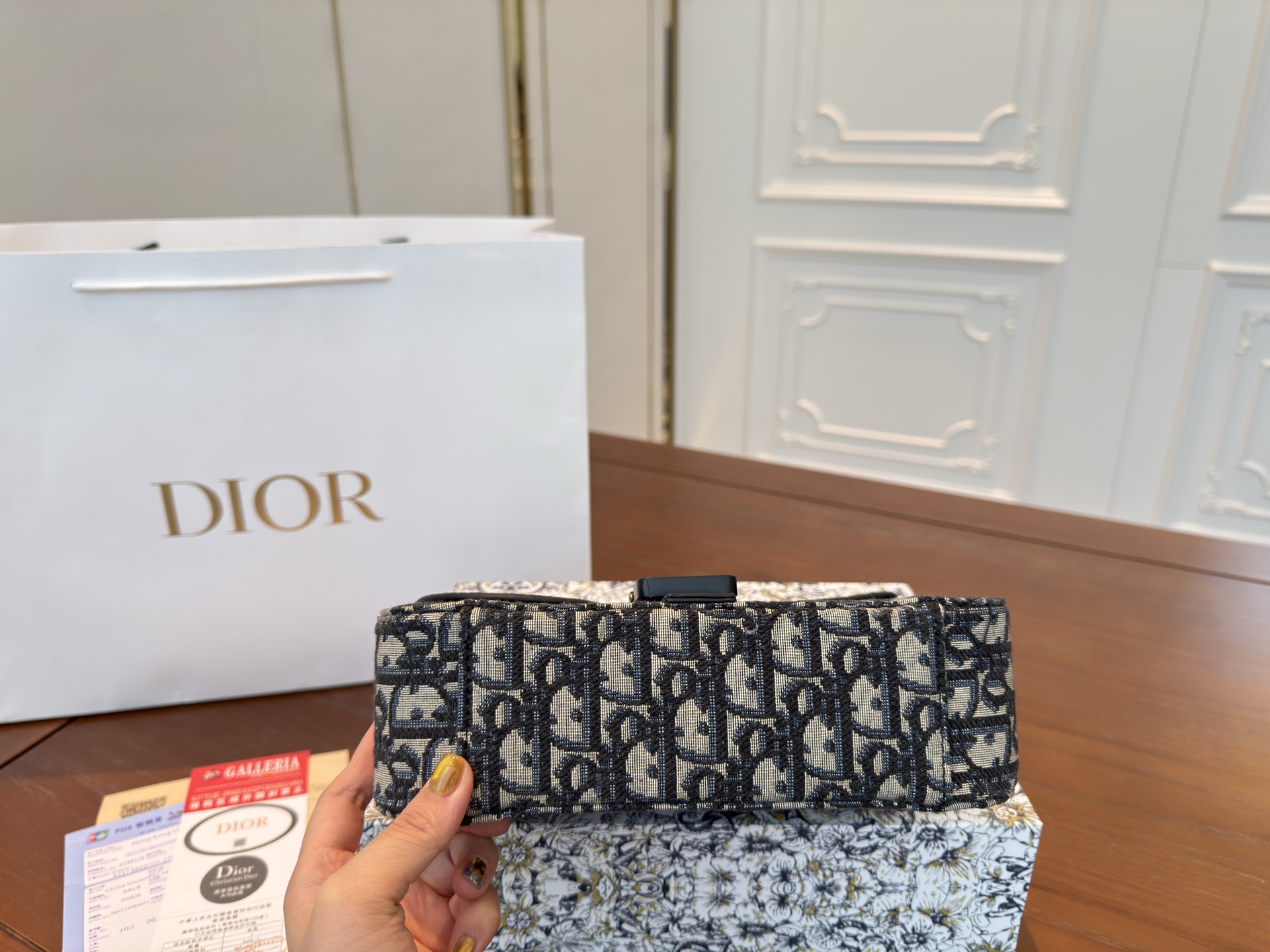 Dior new men's saddle messenger bag