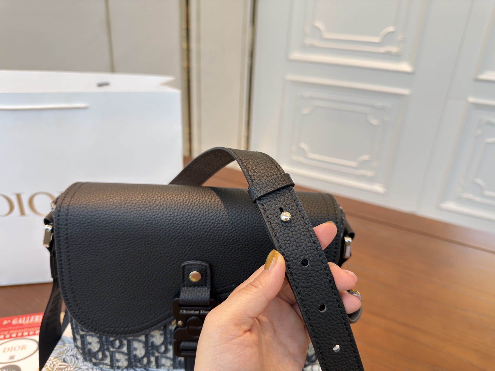 Dior new men's saddle messenger bag