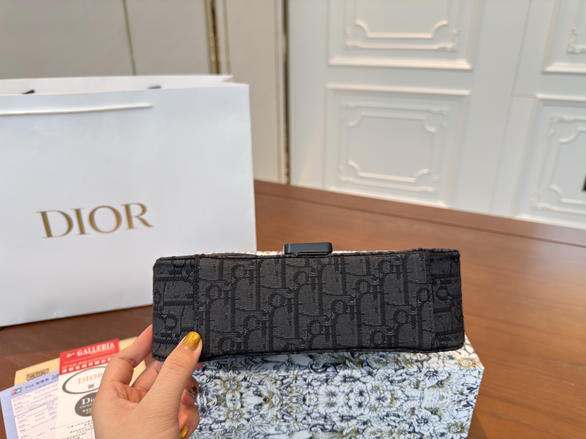 Dior new men's saddle messenger bag