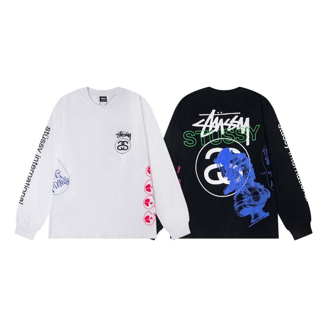Stussy SS25 Round-neck Long-sleeve T-shirt