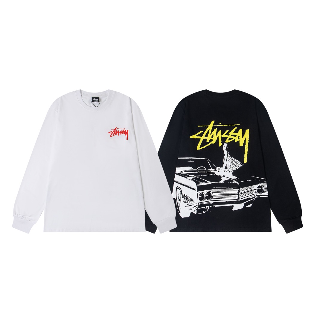 Stussy SS25 Round-neck Long-sleeve T-shirt