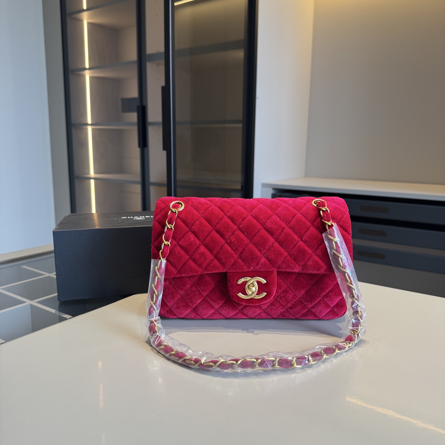 Chanel CF Velvet Bag