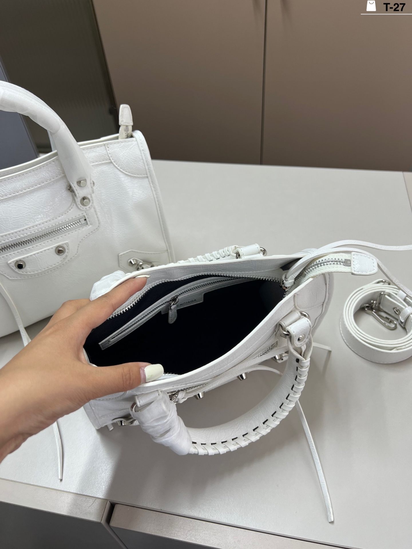 Balenciaga Le Cagole Classic Motorcycle Bag