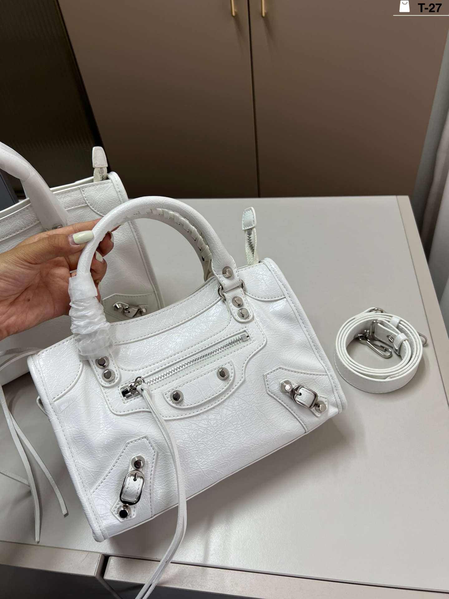 Balenciaga Le Cagole Classic Motorcycle Bag