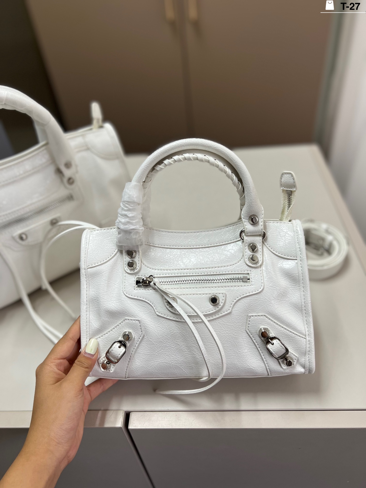 Balenciaga Le Cagole Classic Motorcycle Bag
