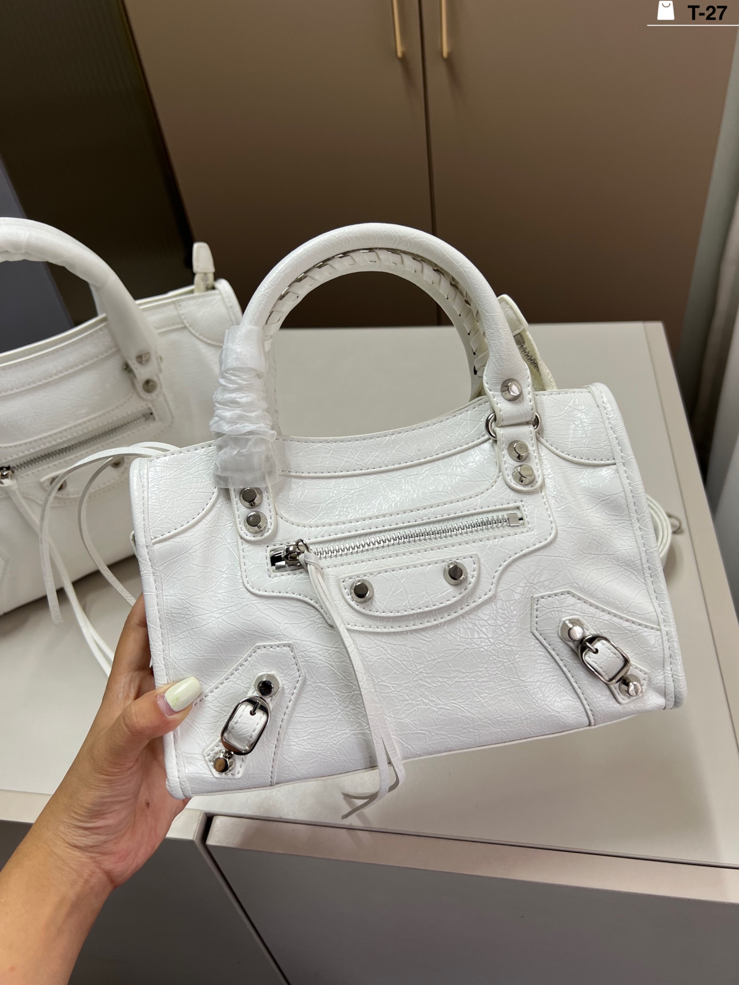 Balenciaga Le Cagole Classic Motorcycle Bag