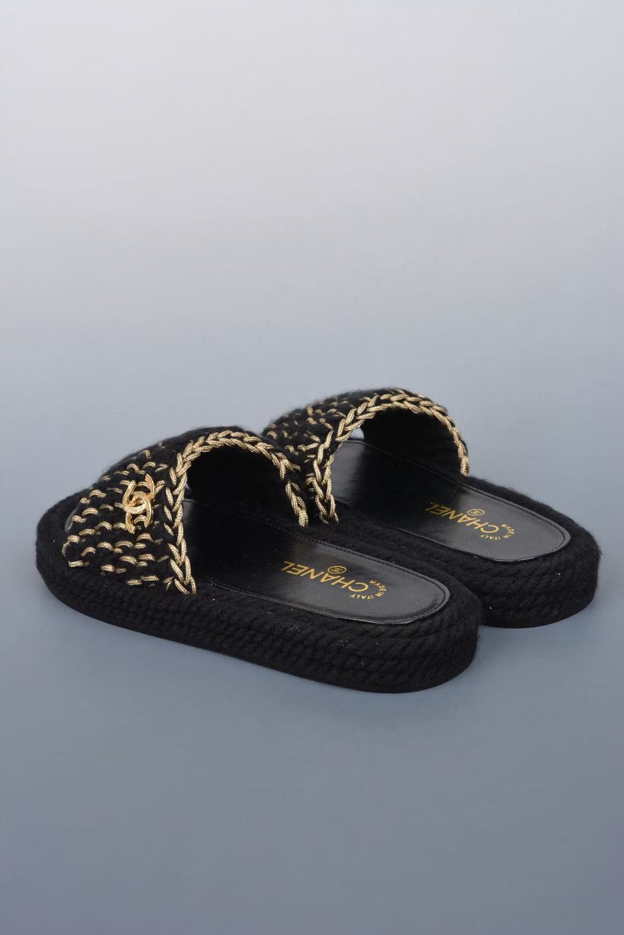 Chanel Knitted Slippers