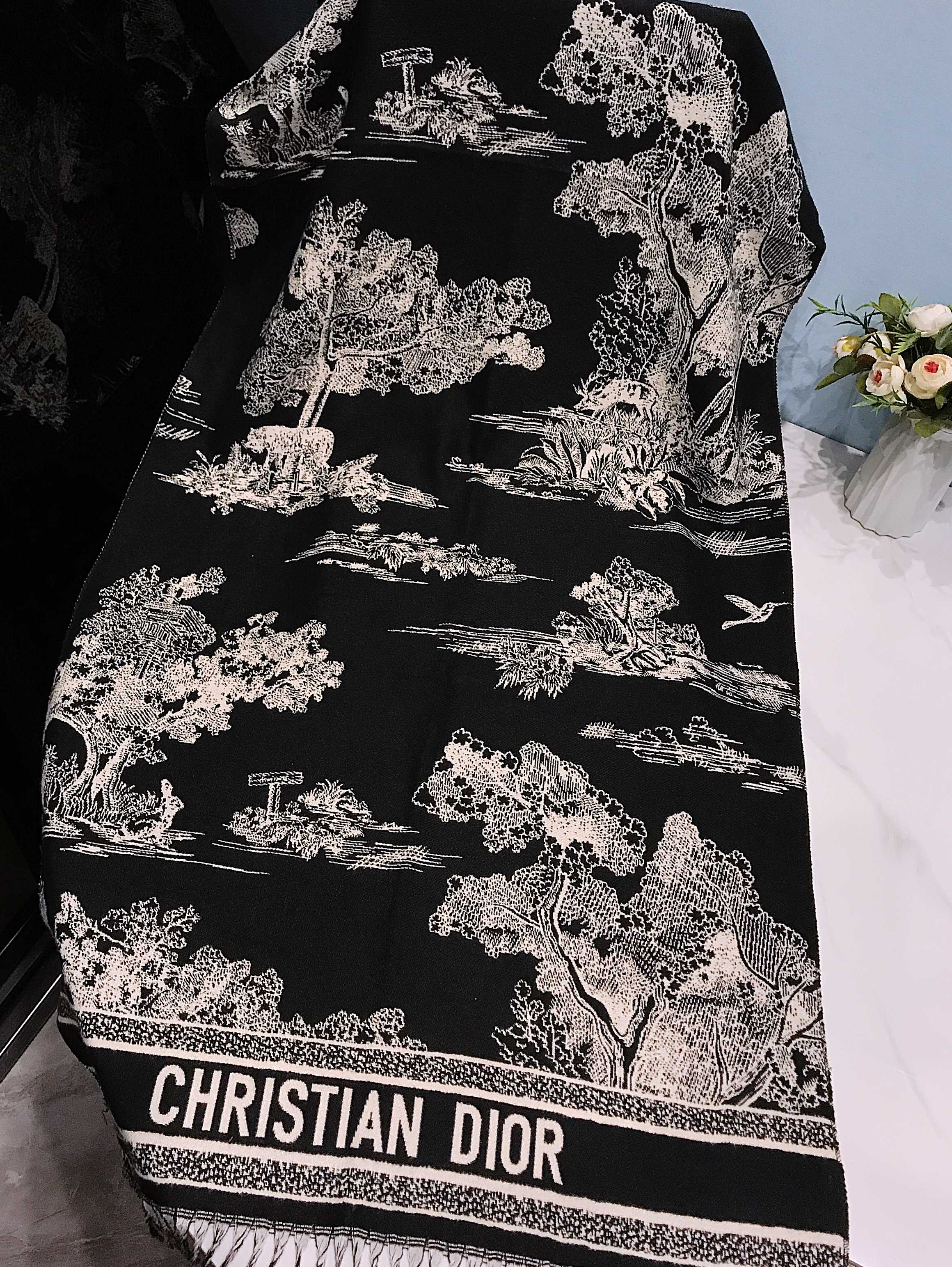 Dior scarf fashionable soft texture