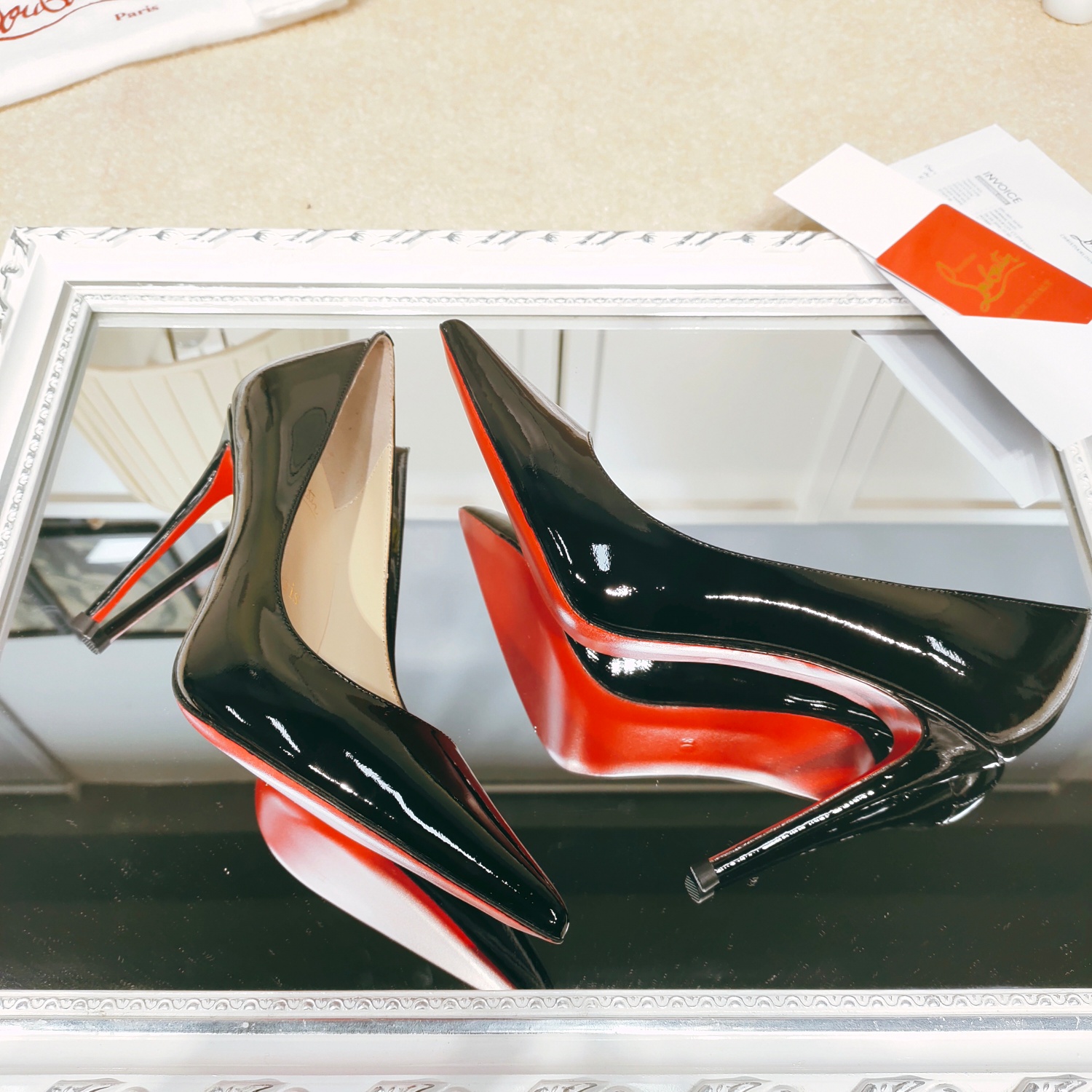 Christian Louboutin red bottom high heels shoes
