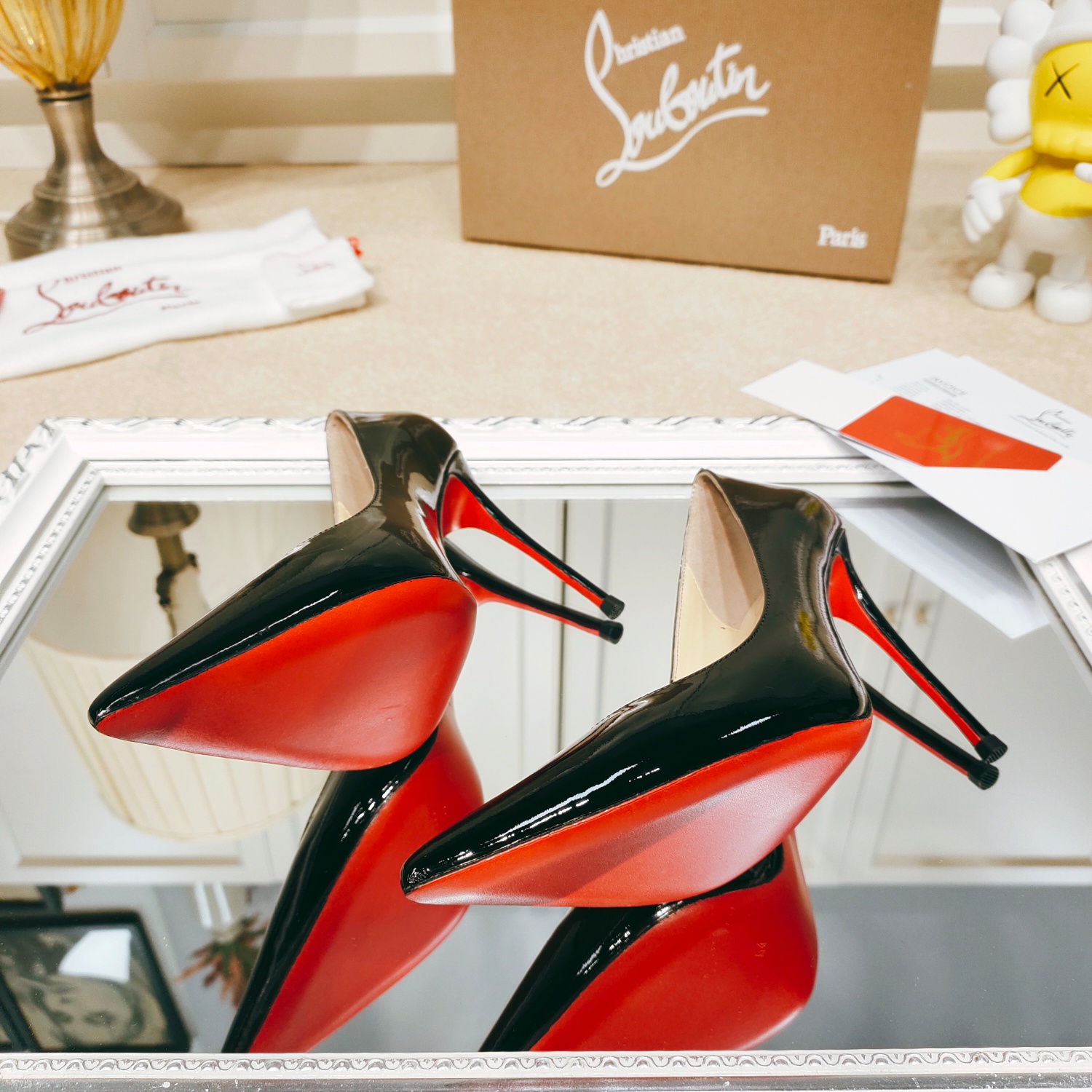 Christian Louboutin red bottom high heels shoes