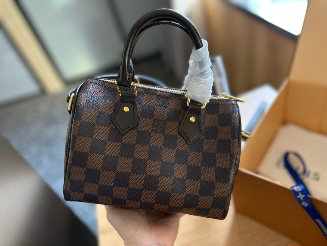LV Checkered Pillowcase Bag NANO SPEEDY Handbag Monogram Bag