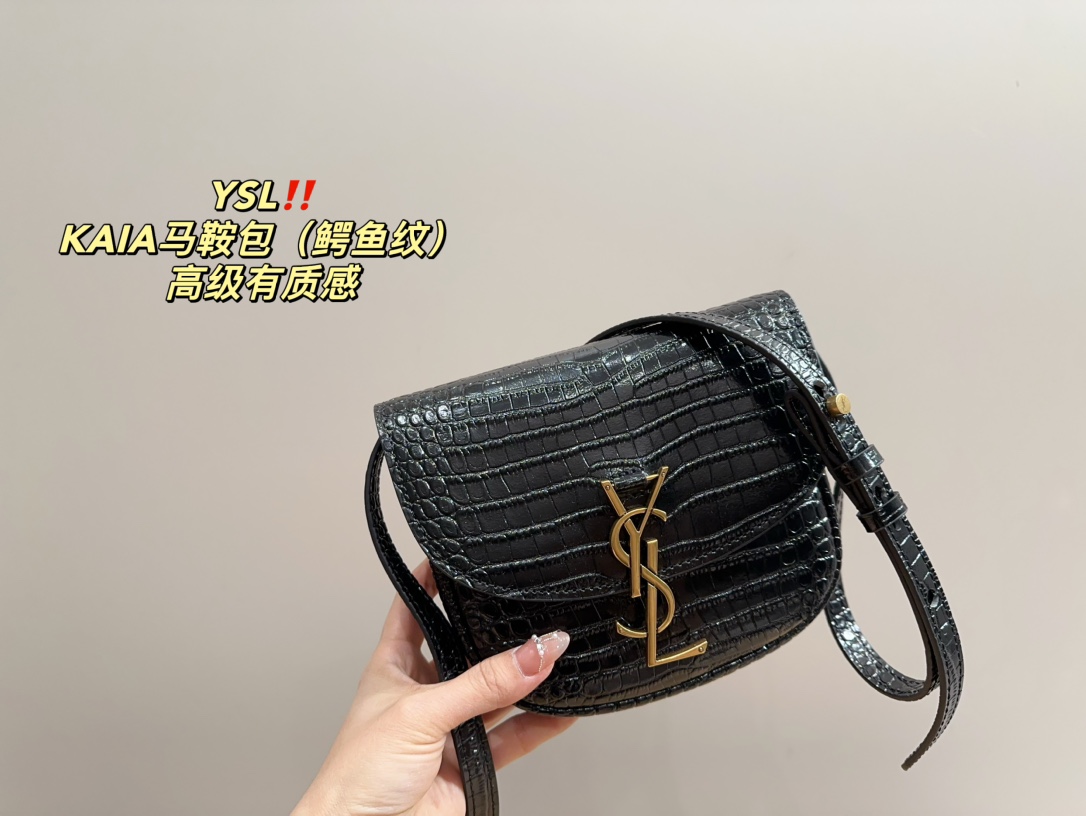 YSL KAIA saddle shoulder bag