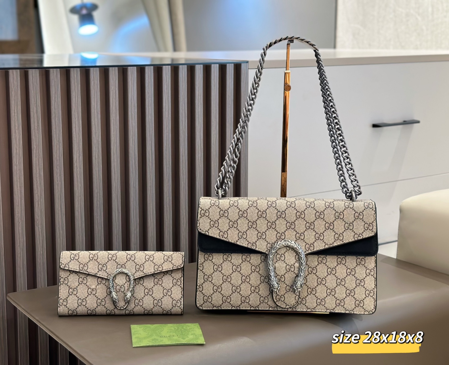 Two-piece set combination bags - Gucci shoulder crossbody bag backpack handbag