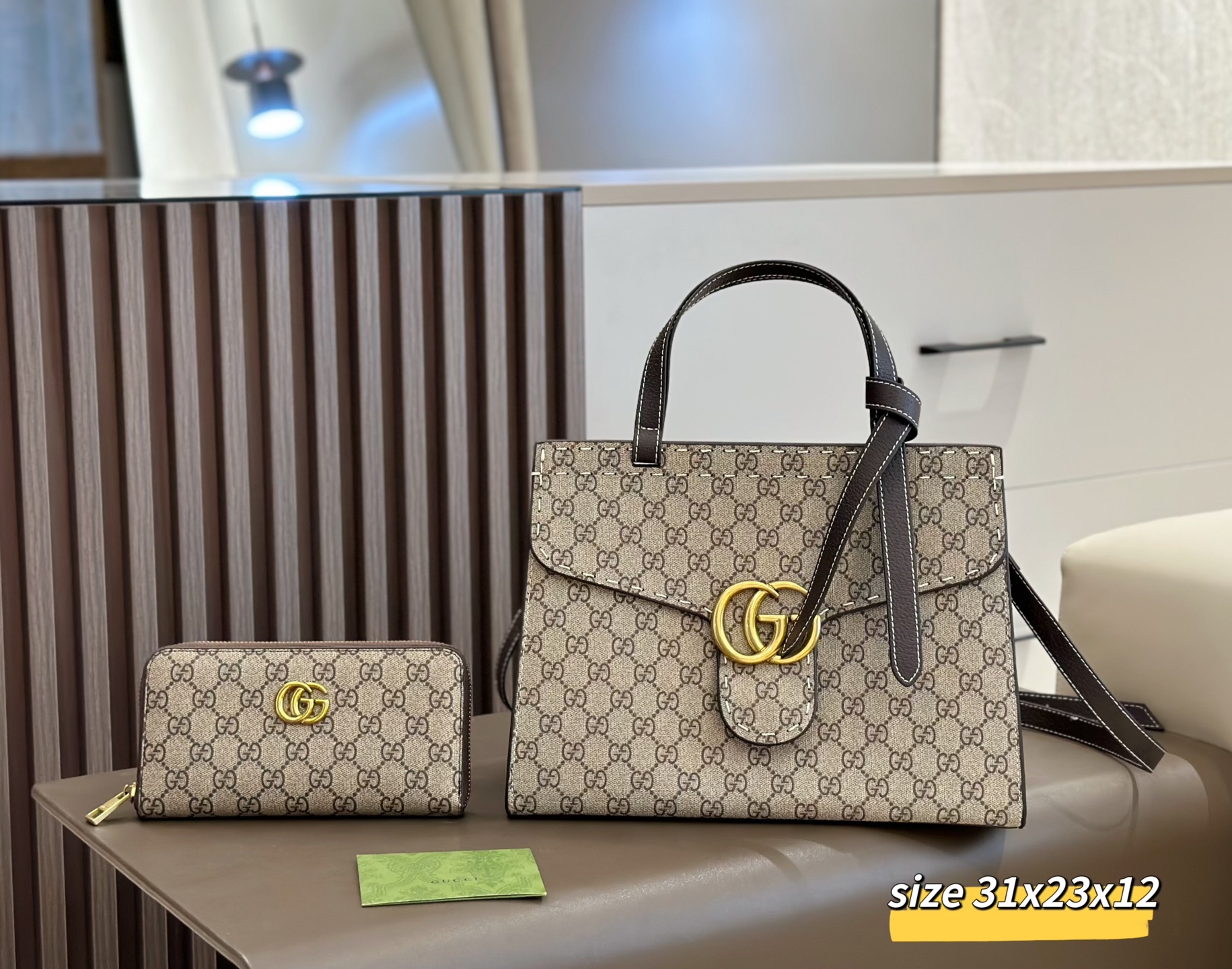 Two-piece set combination bags - Gucci shoulder crossbody bag backpack handbag
