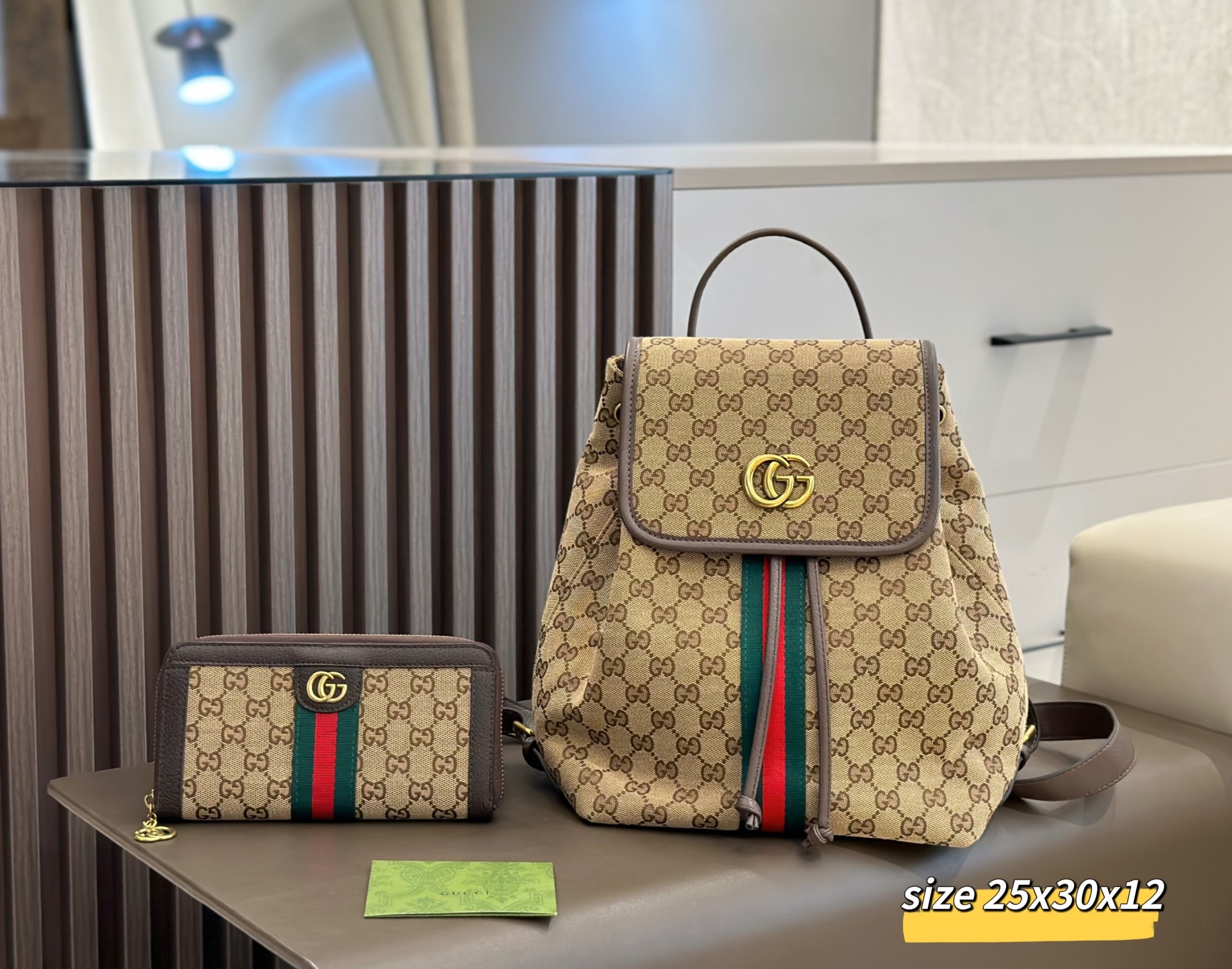 Two-piece set combination bags - Gucci shoulder crossbody bag backpack handbag