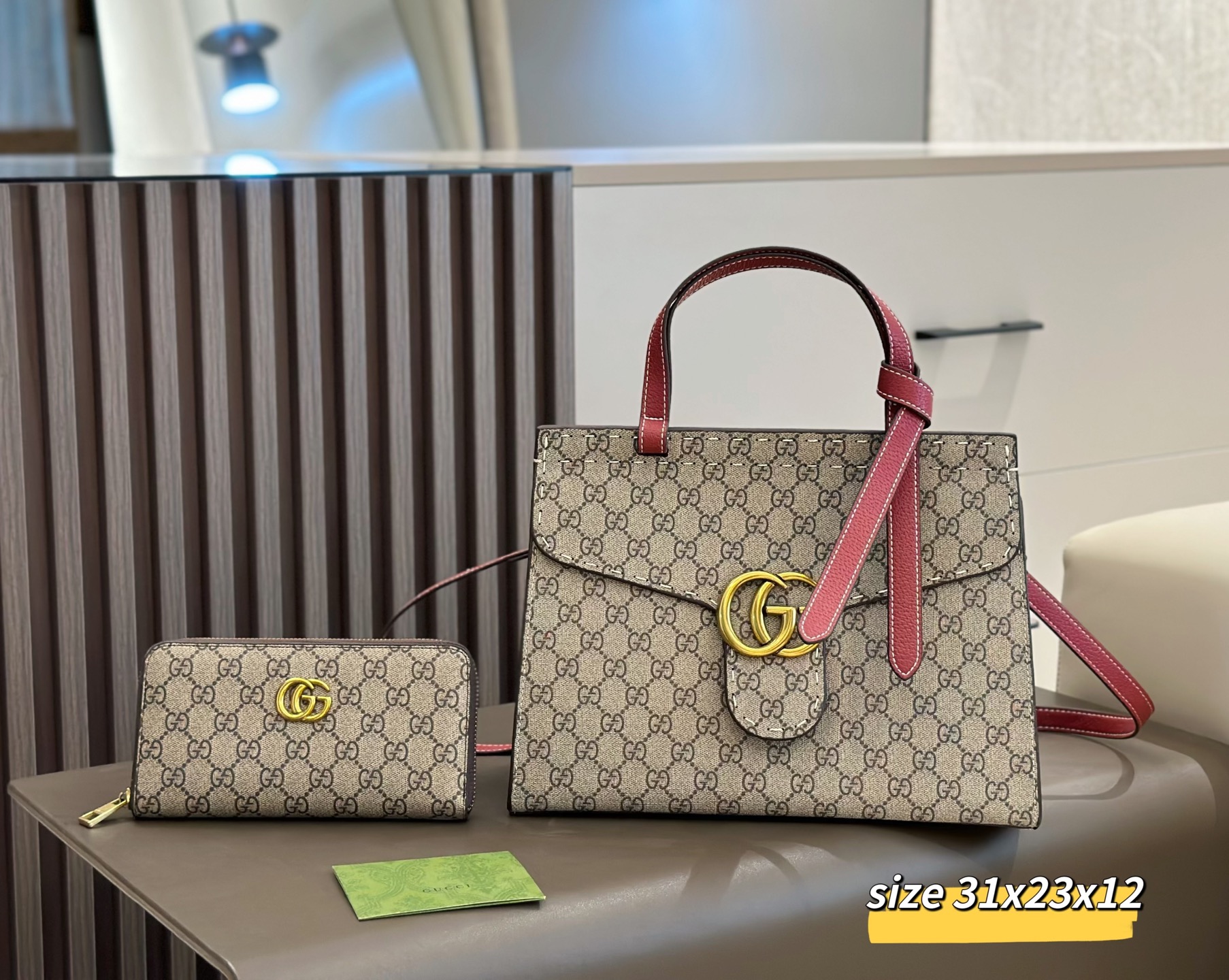Two-piece set combination bags - Gucci shoulder crossbody bag backpack handbag