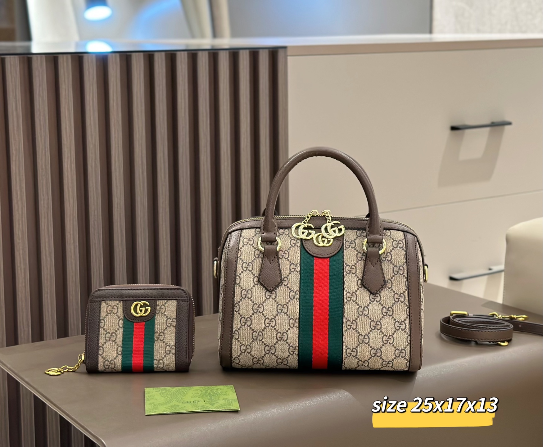 Two-piece set combination bags - Gucci shoulder crossbody bag backpack handbag