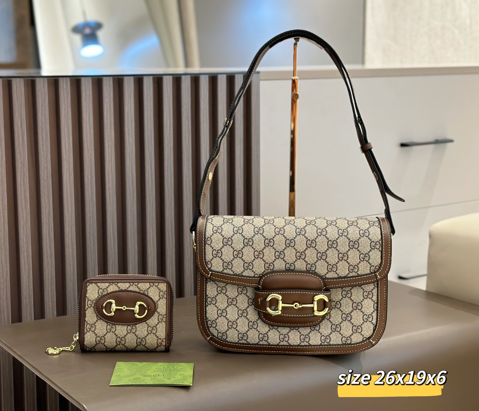Two-piece set combination bags - Gucci shoulder crossbody bag backpack handbag