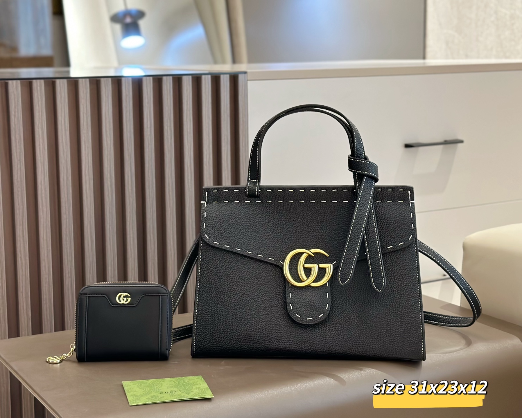 Two-piece set combination bags - Gucci shoulder crossbody bag backpack handbag